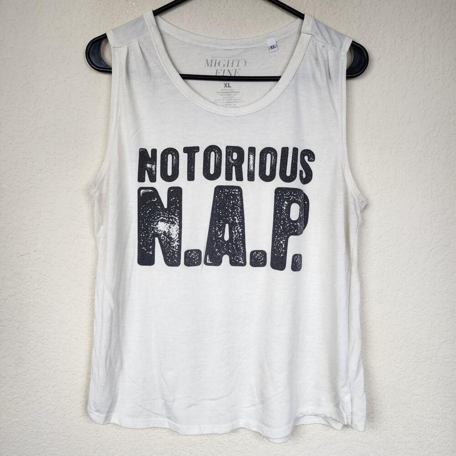 Other XL Notorious NAP Sheer Tank Top Shirt Size XL / US 12-14 / IT 48-50 - 1 Thumbnail