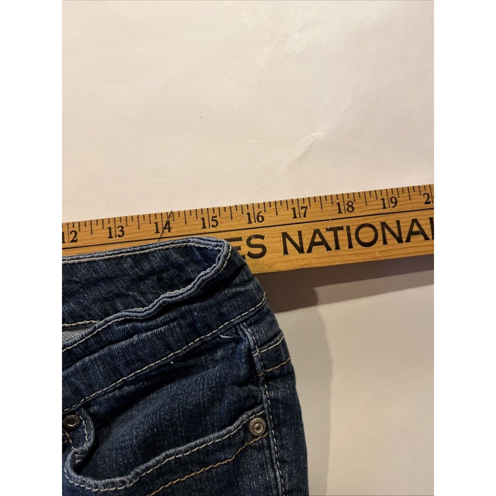 Other Ariya Jeans Women’s 11 / 12 Blue Denim 29x27 Distressed Size 29" - 9 Thumbnail