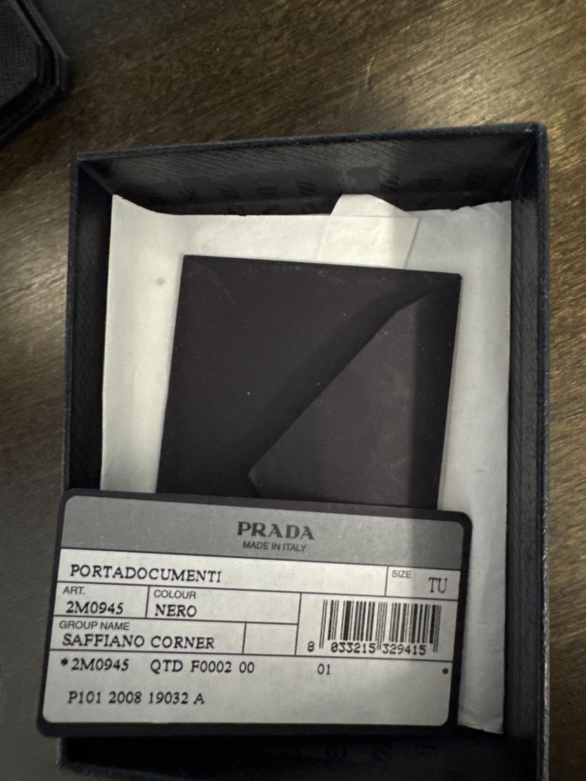 Prada Black Prada wallet Size ONE SIZE - 3 Thumbnail