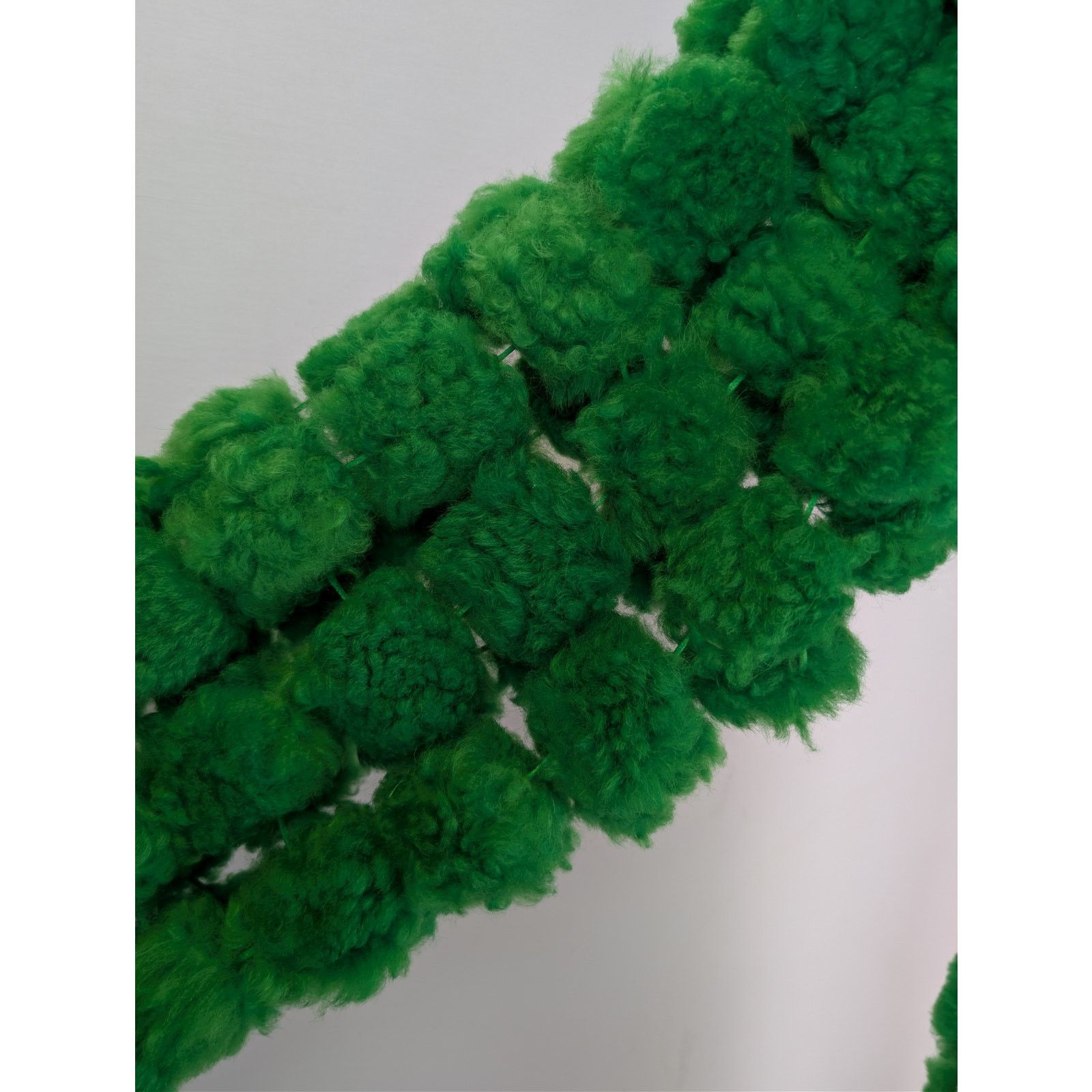 Bottega Veneta o1rshd1 Size: OS / Teddy Shearling Scarf Pompom in Green Size ONE SIZE - 7 Thumbnail