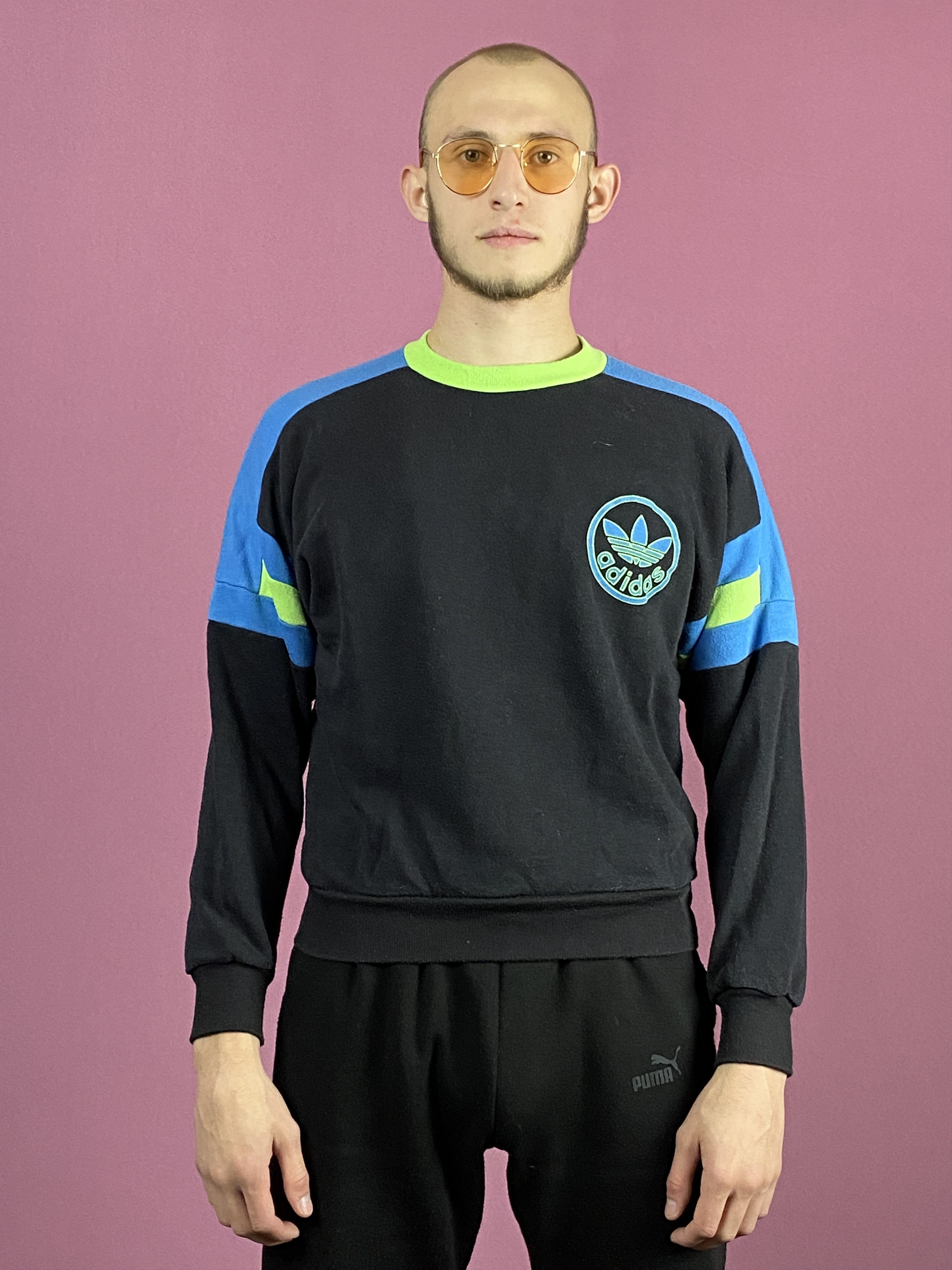 Adidas × Vintage 90s Adidas Vintage Men's Sweatshirt - M Size US M / EU 48-50 / 2 - 1 Thumbnail
