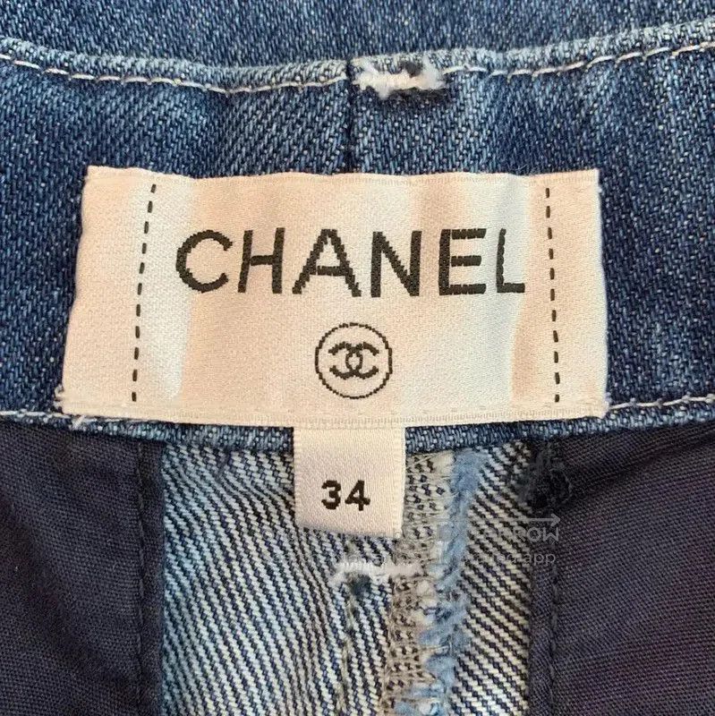 Chanel Chanel Blue Denim Women's Pants . Size 23" - 5 Thumbnail