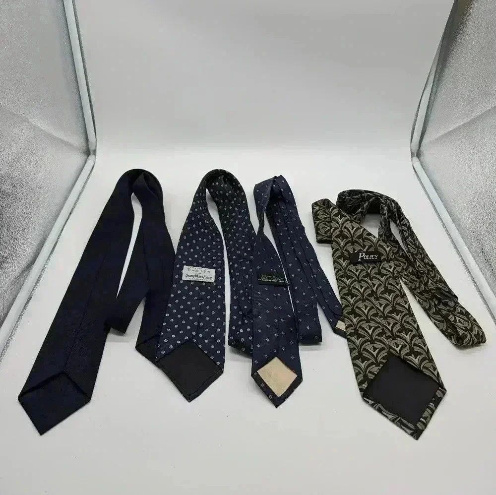 JET SET 4 Blue Vintage Ties Young Man's Fancy, Policy, Jet Set Ital Size ONE SIZE - 2 Thumbnail