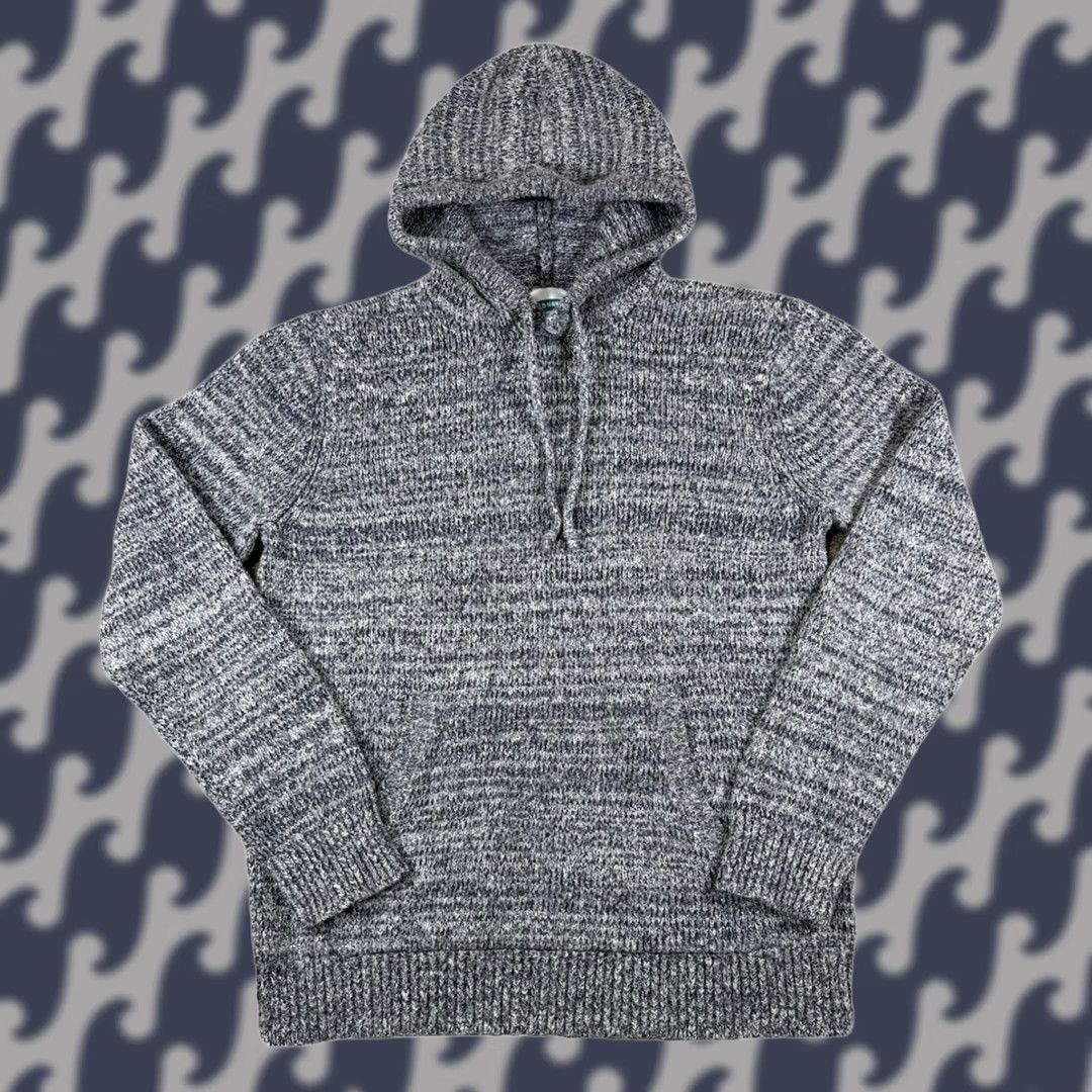 Old Navy Old Navy Hoodie Gray Texture Knit Sweatshirt Pocket Men’s Size M Regular Hooded Pullover Sweatshirt 90s Theme Mens Size US M / EU 48-50 / 2 - 1 Thumbnail