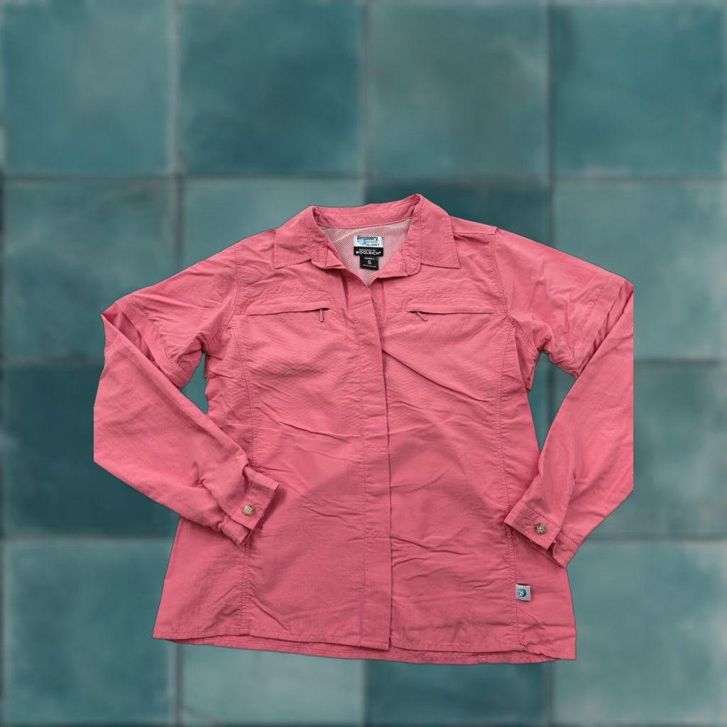 Vintage Woolrich Shirt Womens Small Pink Removable Sleeves Button-Up Short Long Sleeve Discovery Size S / US 4 / IT 40 - 1 Thumbnail