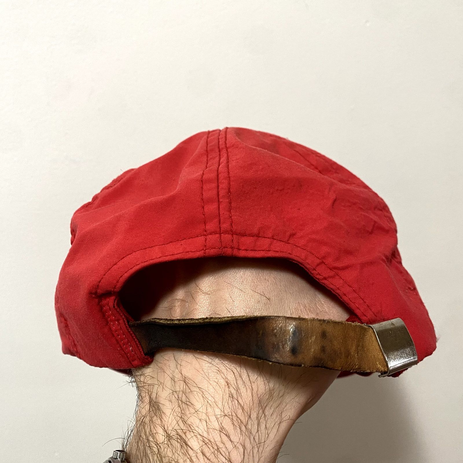Goretex × Vintage Vintage Amsoil Trucker Hat Gore-Tex Patch Leather Strap Cap Size ONE SIZE - 4 Thumbnail