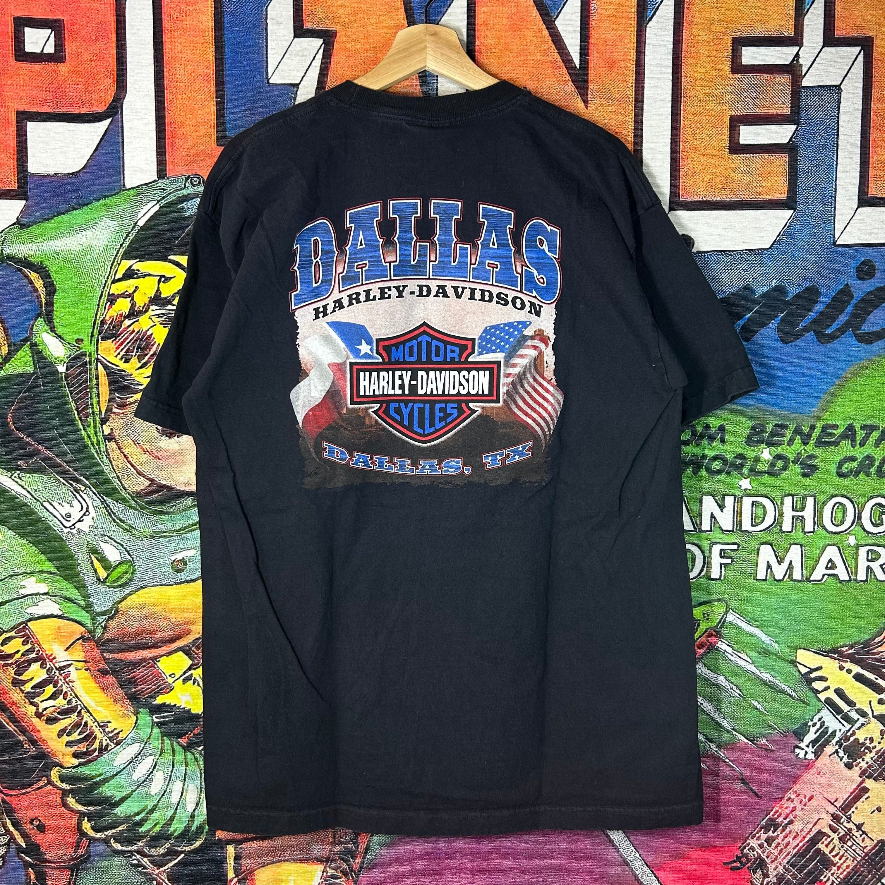 Harley Davidson Y2K Harley Davidson Gold Eagle Tee Size XL Size US XL / EU 56 / 4 - 2 Thumbnail