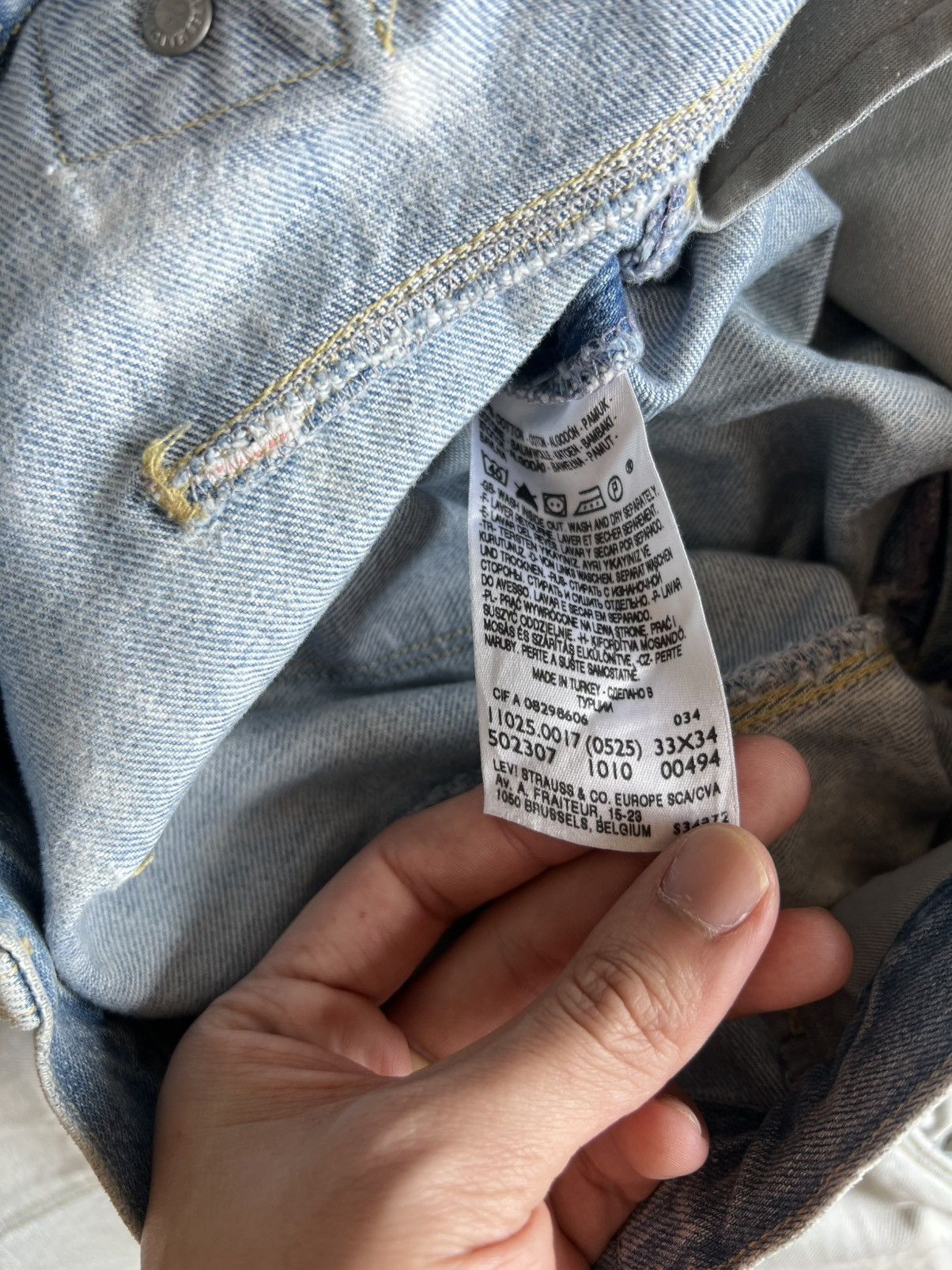 Levi's Levis Engineered Jeans Buckle Back Tag W33 Actual 35x34 Size US 33 - 8 Thumbnail