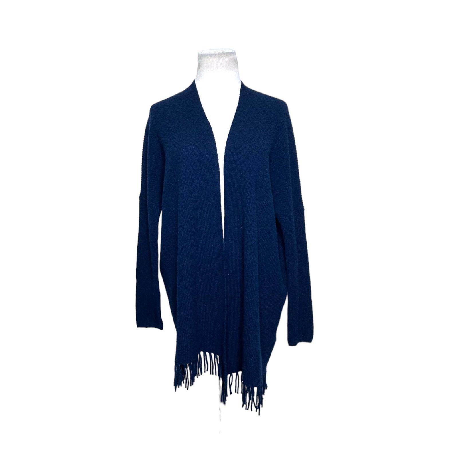 Joie Joie blue cashmere long sleeves fringe hem cardigan size XXS Size XXS / US 00 / IT 34 - 8 Thumbnail