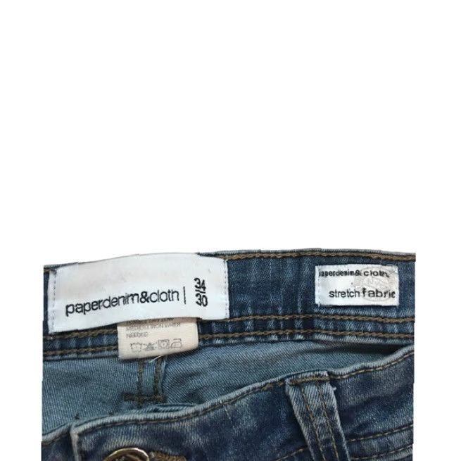 Vintage Paper Denim & Cloth Jeans Mens High Rise Relaxed Tapered Denim Blue Size 34X30 Size US 34 / EU 50 - 7 Thumbnail