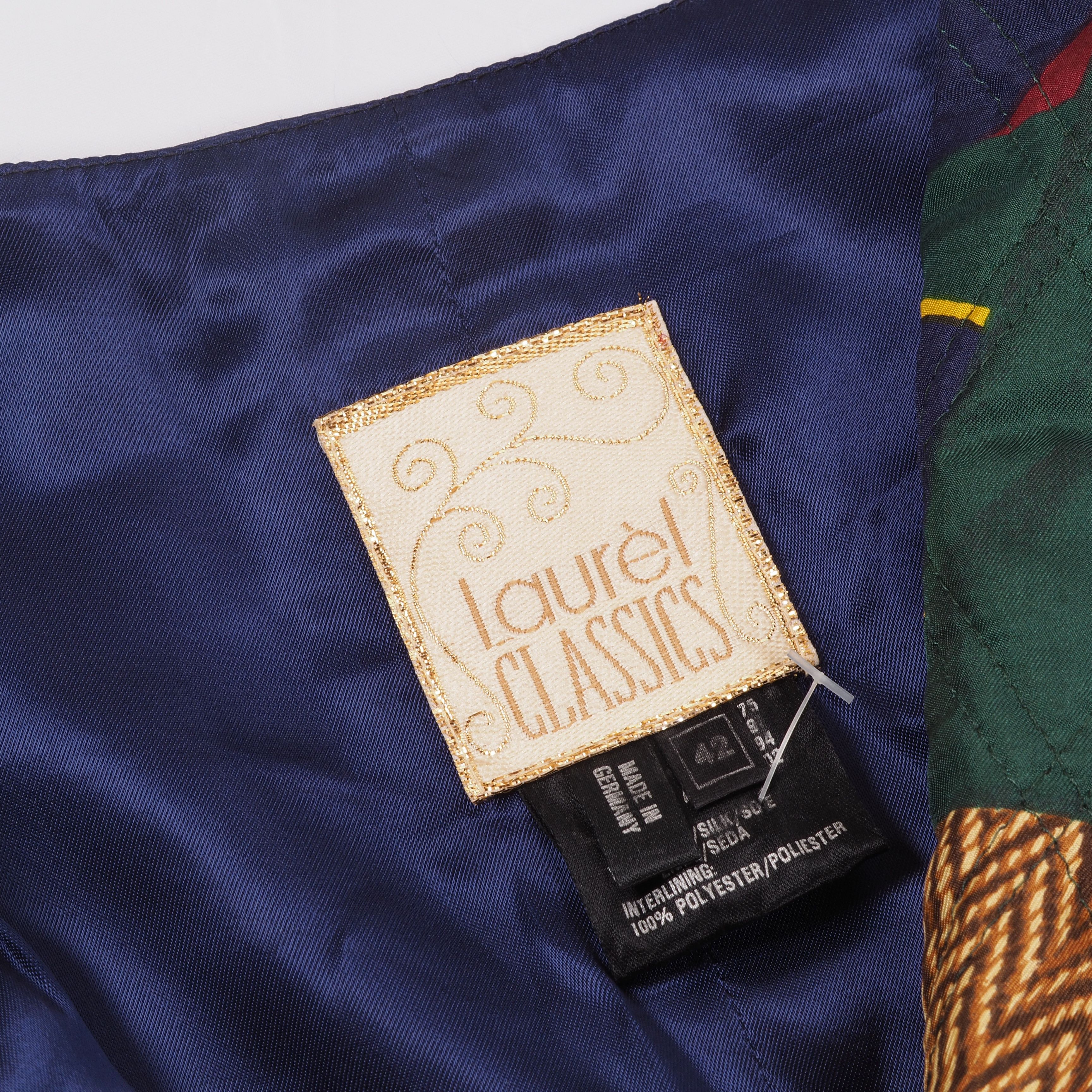 Escada × Vintage Laurel by Escada Vintage Women's Silk Waistcoat Vest Jacket Size M / US 6-8 / IT 42-44 - 4 Thumbnail