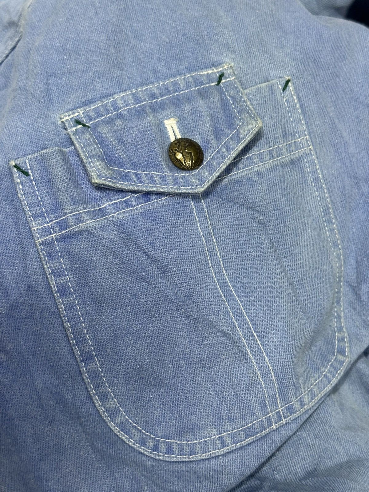 Hai Sporting Gear × Issey Miyake 1990 - Hai Sporting Gear Denim Cargo Jacket (Issey Miyake) Size US XL / EU 56 / 4 - 21 Thumbnail
