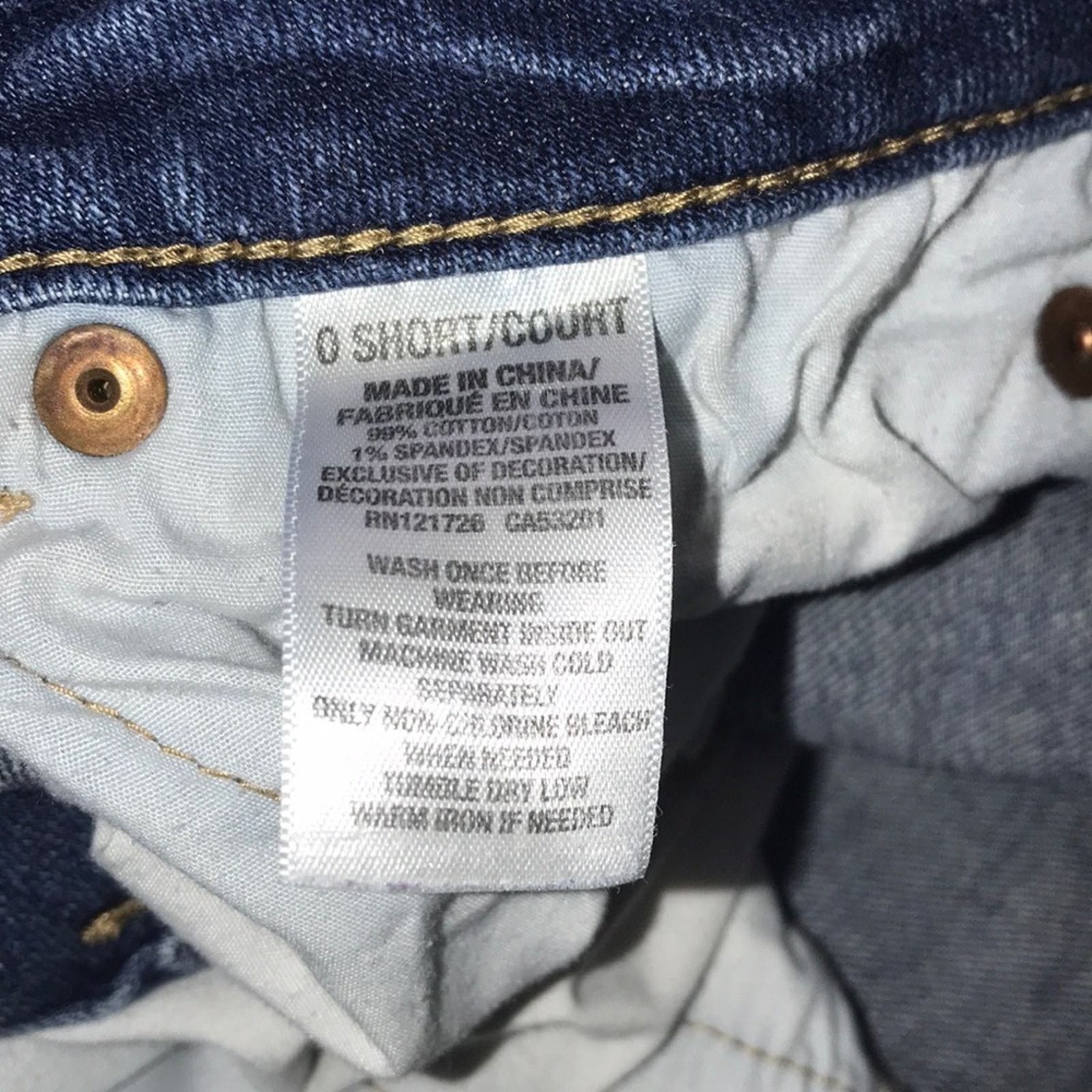 Aeropostale Aeropostale Skinny Stretch Jeans Size 0 Short Size 25" / US 0 / IT 36 - 3 Thumbnail