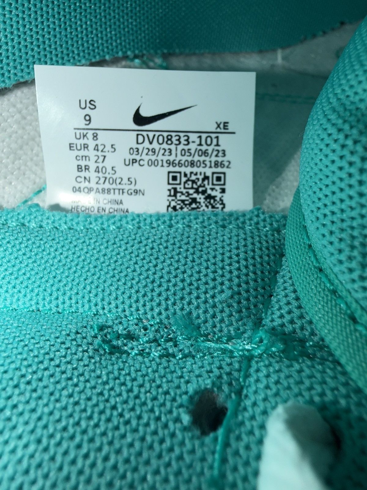 Nike Nike Dunk Low Retro BTTYS “Clear Jade” Men’s Size 9 Size US 9 / EU 42 - 8 Thumbnail