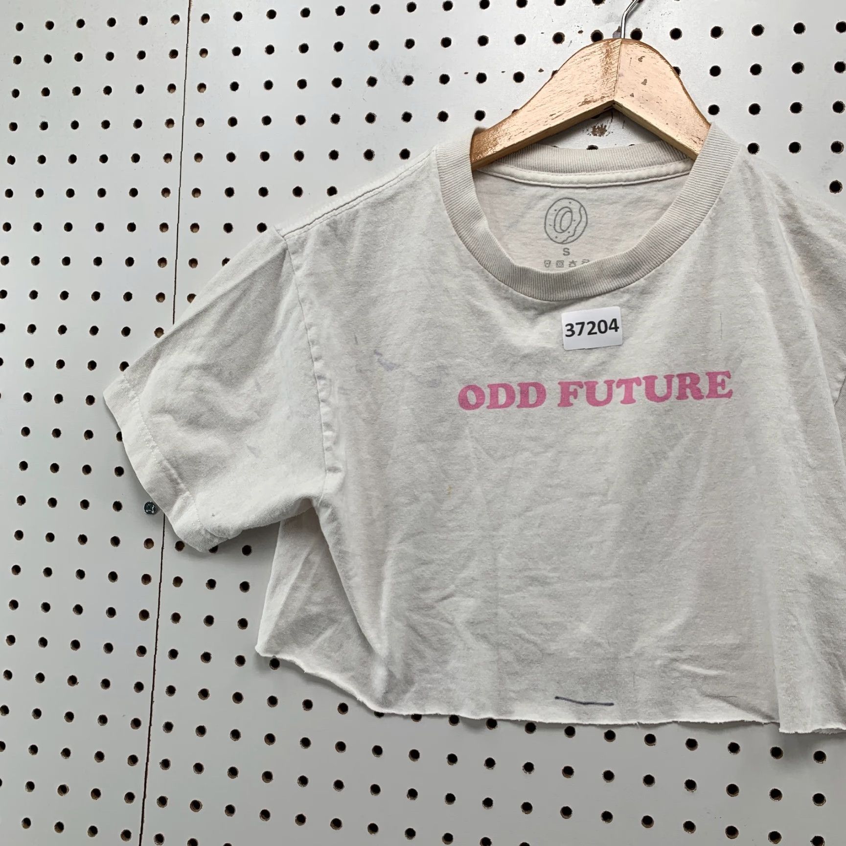 Odd Future VINTAGE ODD Future Cropped T-Shirt Womens Small White OFWGKTA Donut Graphic 16.5x14.5 Hip Hop 90s Mens Womens Size S / US 4 / IT 40 - 3 Thumbnail