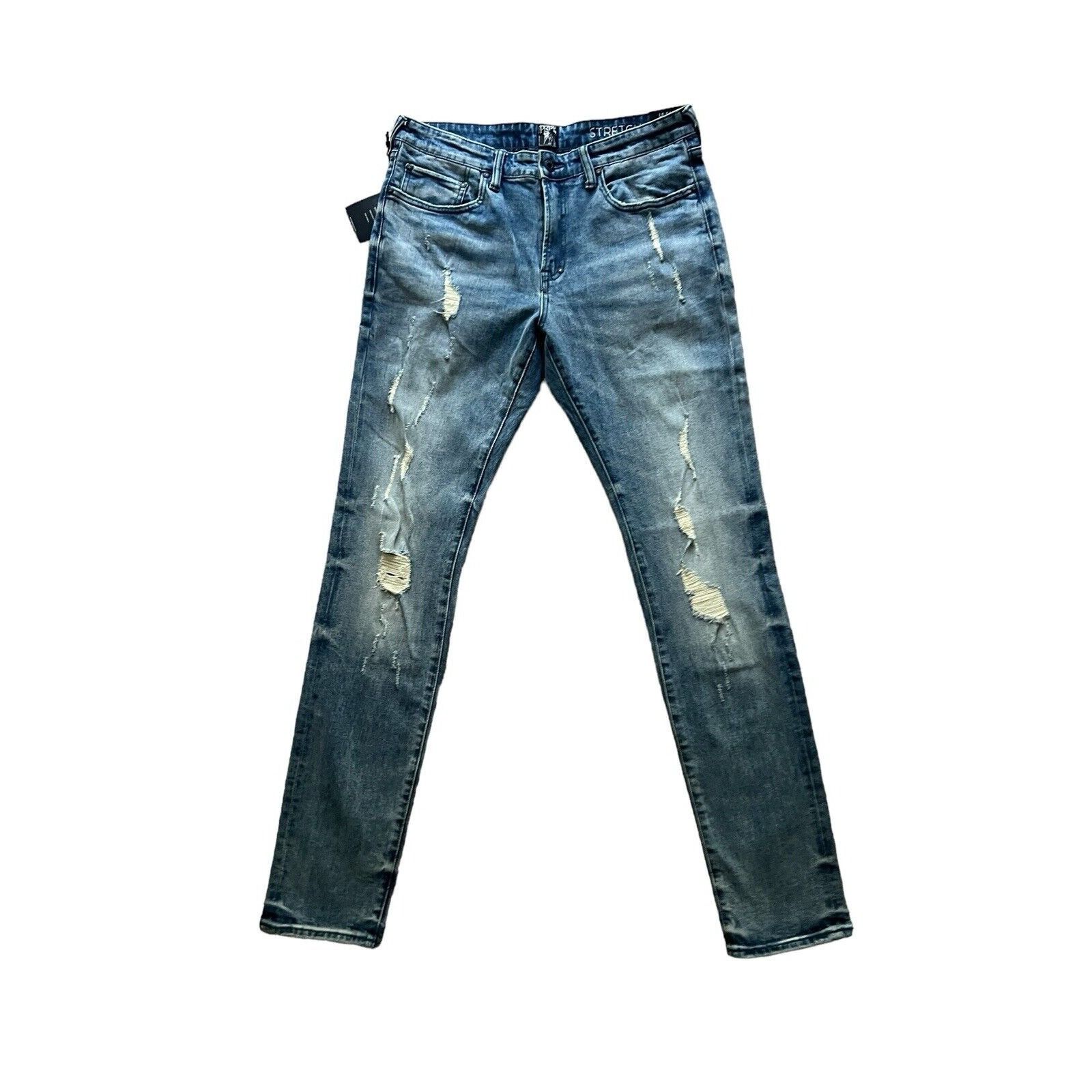 image of Prps Le Sabre Slim Tapered Fit Men's Stretch Jeans $198 Size in Blue