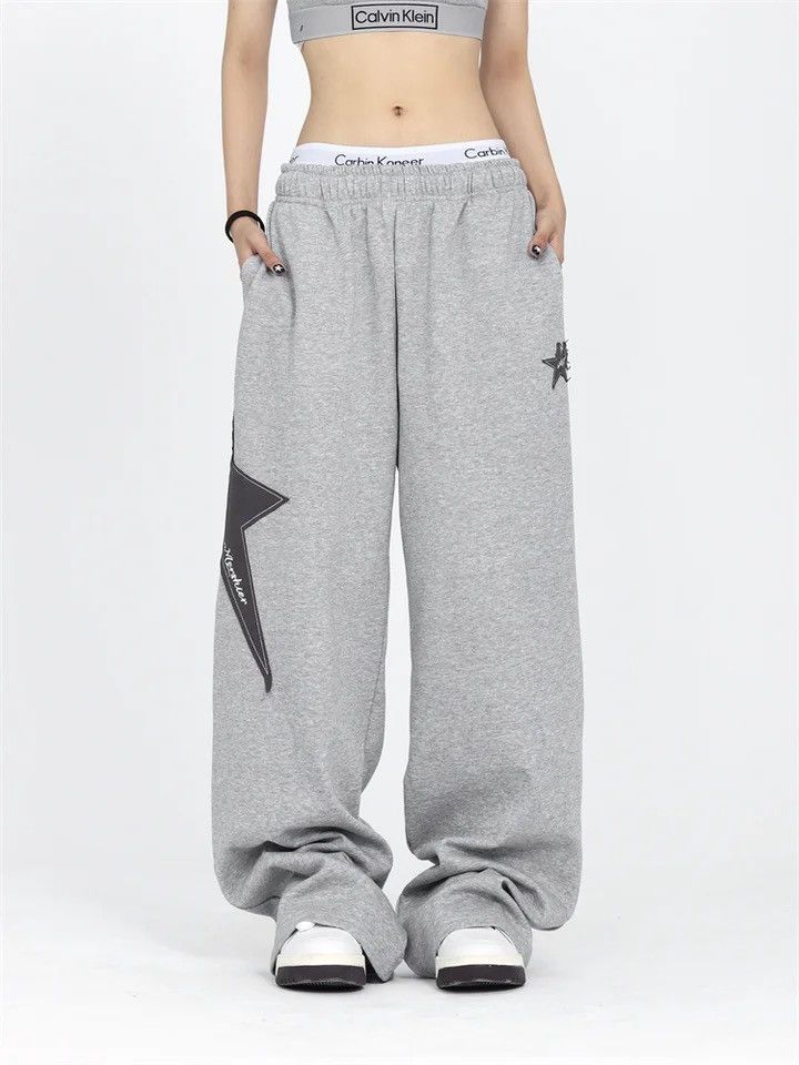 Japanese Brand Sport Streetwear Pants Star Retro Patchwork Hip Hop Harajuku Size 32" / US 10 / IT 46 - 2 Thumbnail