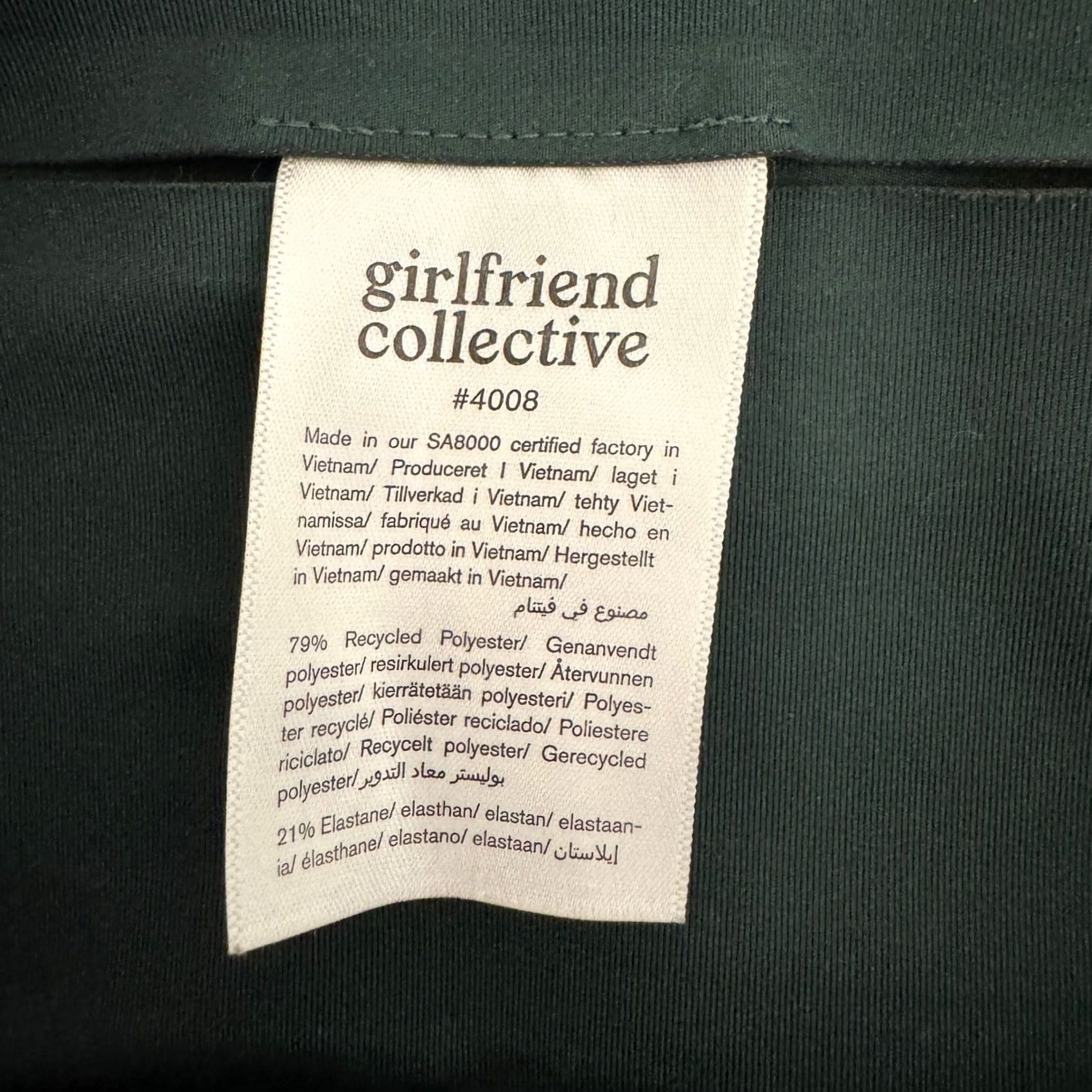 Girlfriend Collective VINTAGE Girlfriend Collective Compressive High Rise Leggings Moss Green M Activewear Size 32" / US 10 / IT 46 - 5 Thumbnail