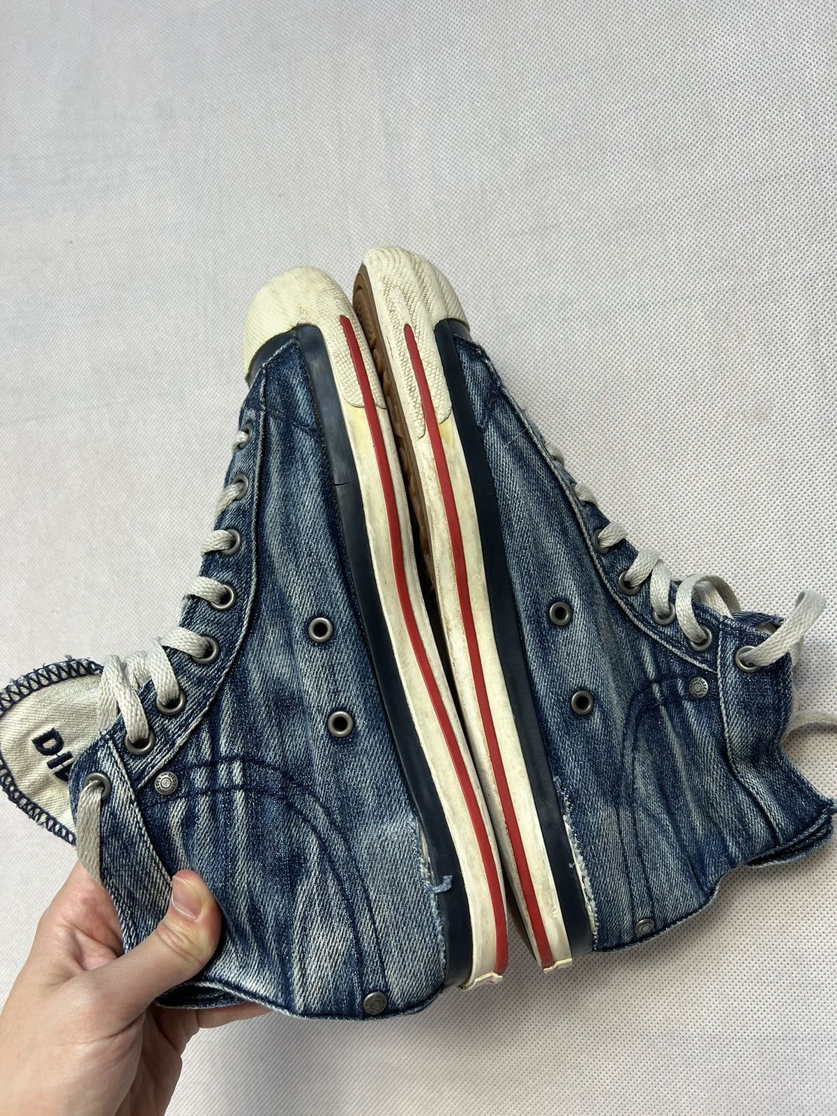 Diesel Shoes Diesel denim jeans vintage y2k skate sneakers hip hop Size US 8.5 / EU 41-42 - 9 Thumbnail
