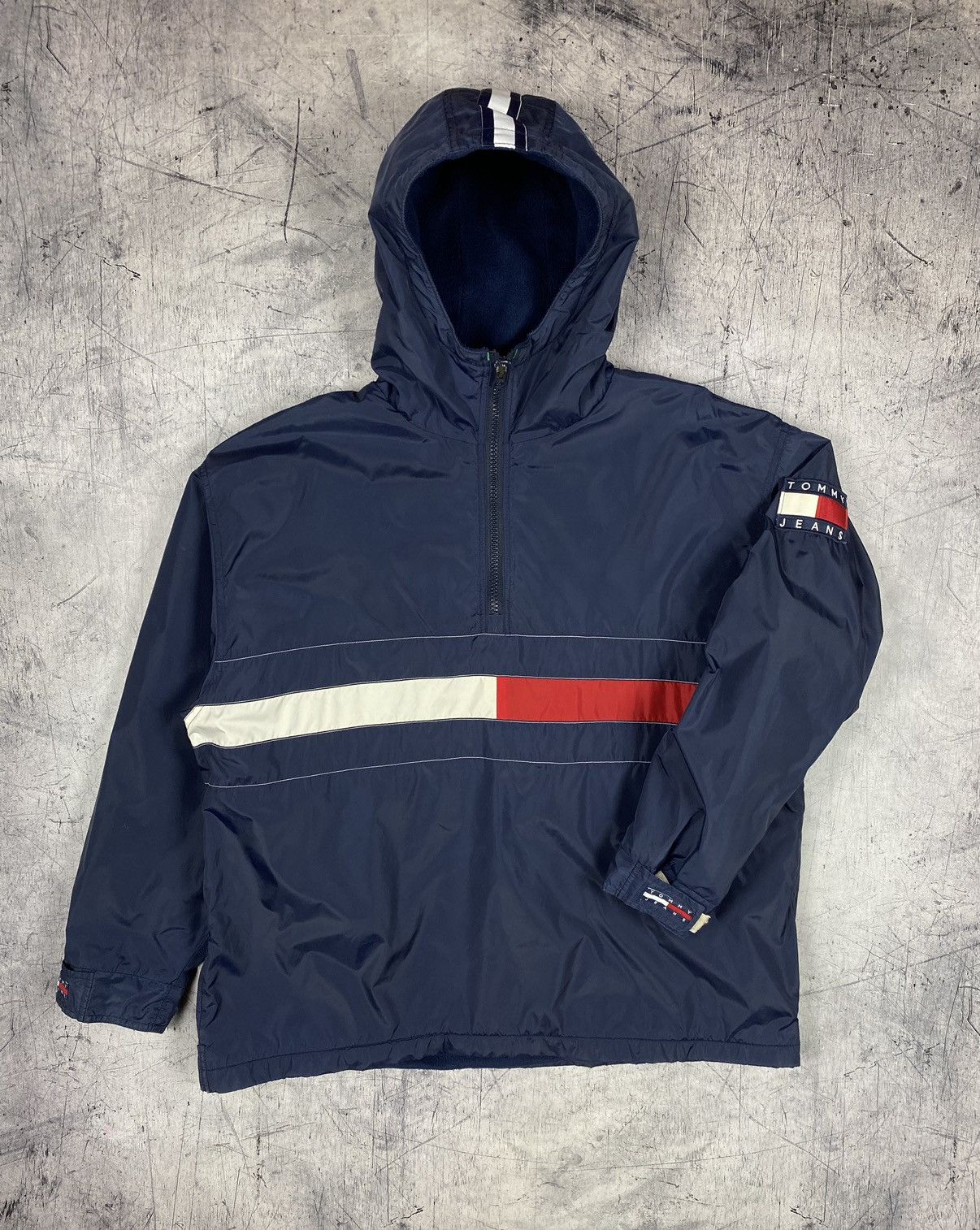 Tommy Hilfiger Vintage Tommy Hilfiger Hype Double Big Logo Jacket Anorak Size US M / EU 48-50 / 2 - 3 Thumbnail