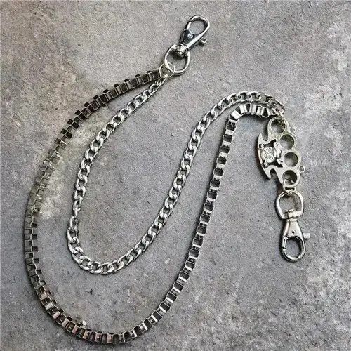 Jewelry Multilayer Metal Pants Chain Waist KeyChain Jeans Pants Size ONE SIZE - 3 Thumbnail