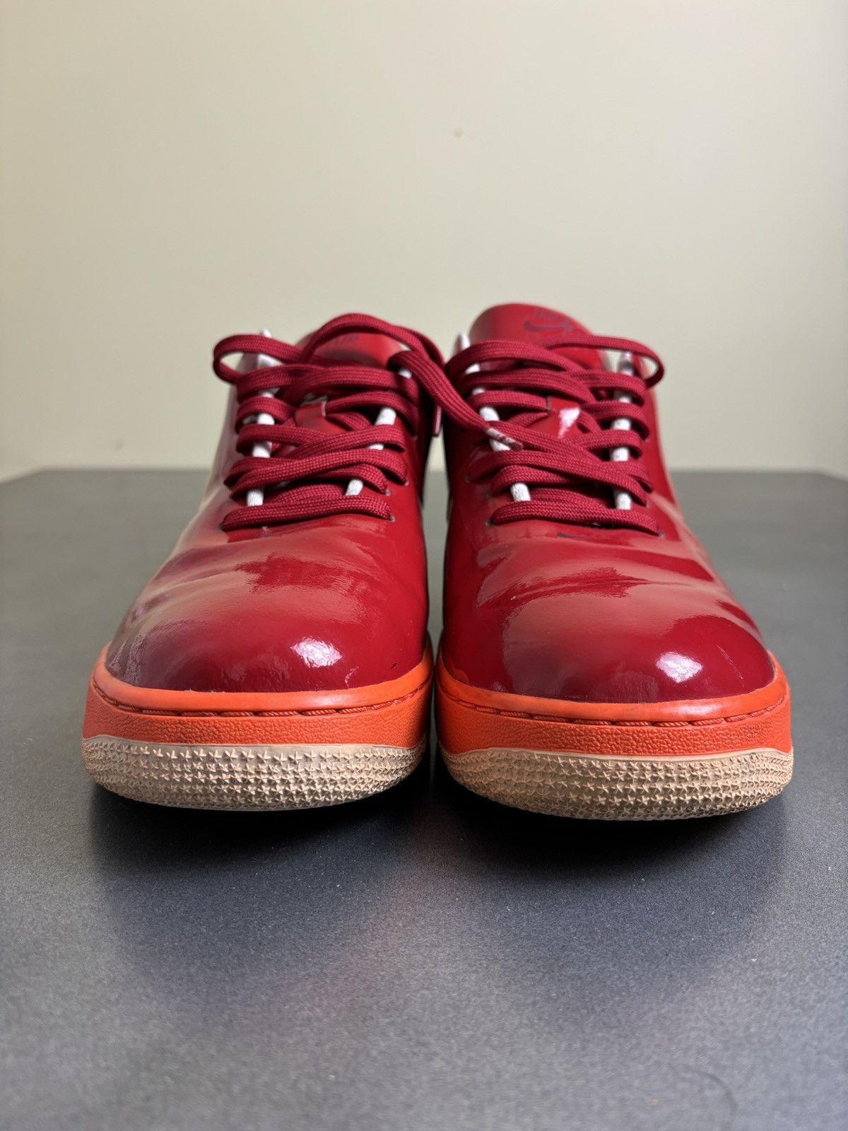 Nike × Supreme × Vintage 2006 Nike Air Force 1 Supreme Seamless Patent Leather VNTG Size US 10 / EU 43 - 8 Thumbnail