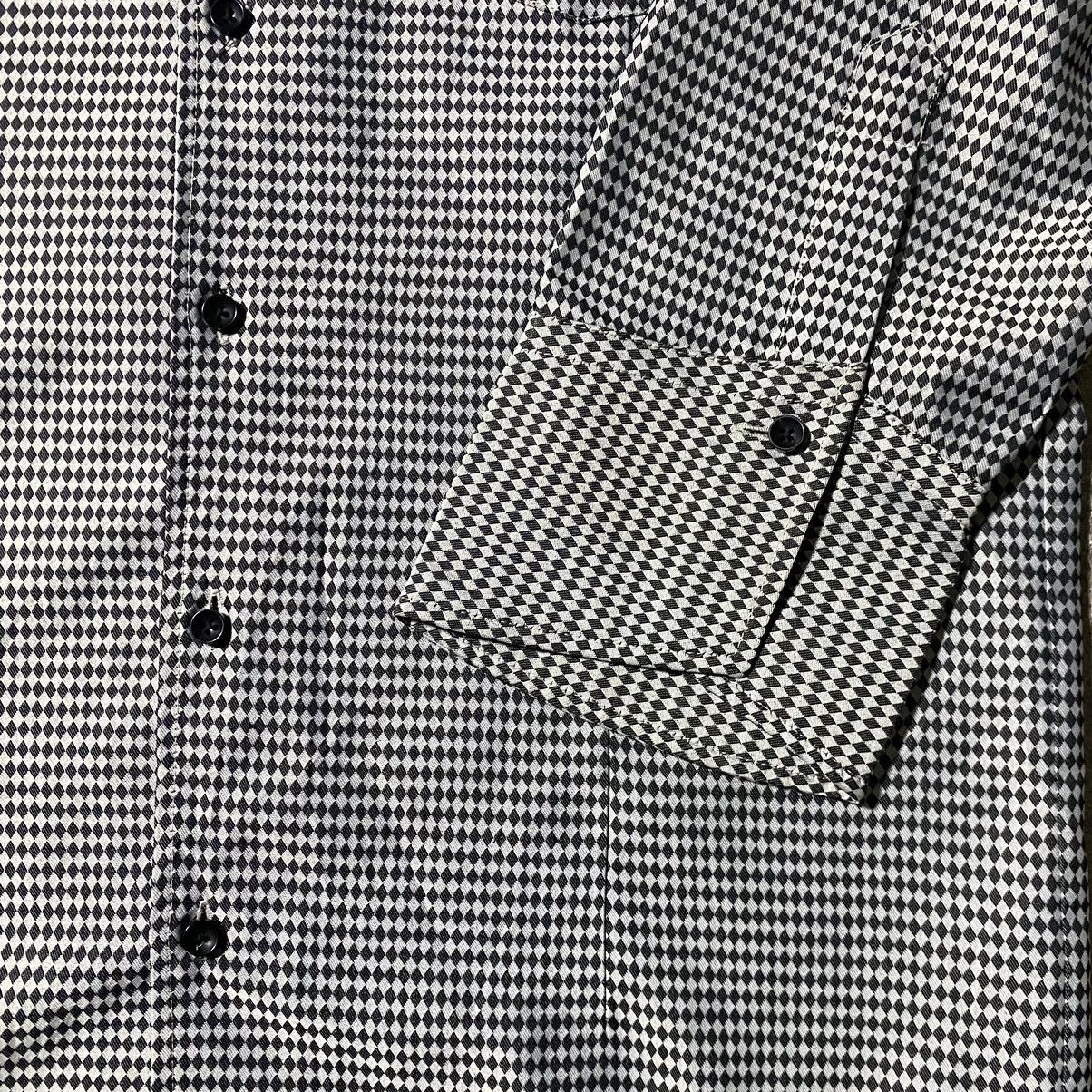 If Six Was Nine Semantic Design Gingham Open Collar Shirt Size US M / EU 48-50 / 2 - 3 Thumbnail