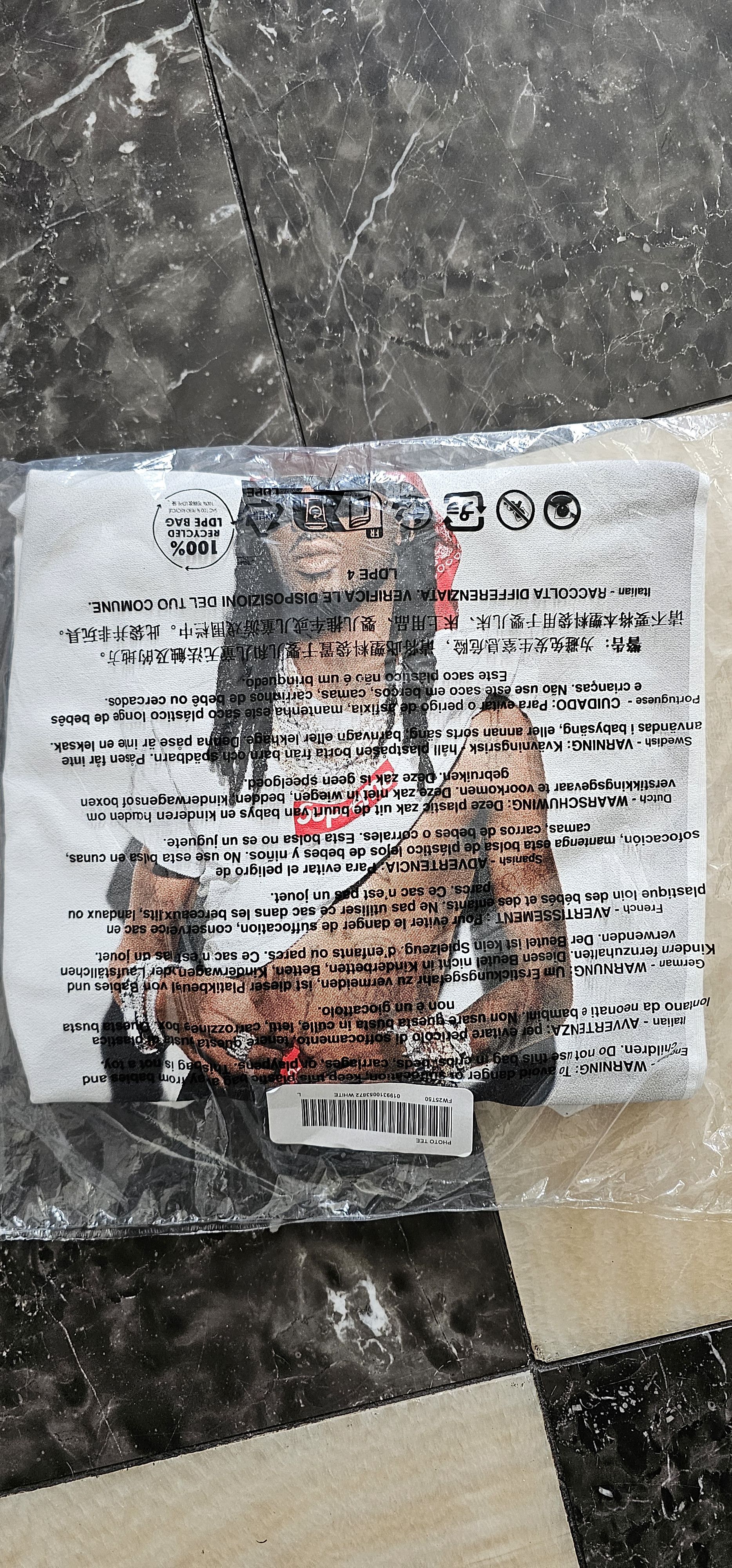 Supreme New Supreme Photo Playboi Carti Tee - White Size US L / EU 52-54 / 3 - 1 Thumbnail