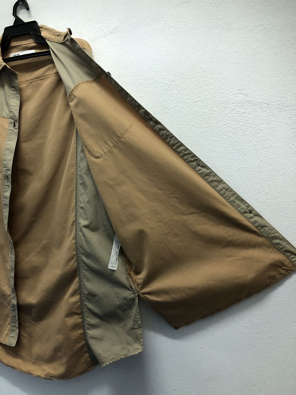 Vintage × Zara ZARA Two-Tone Utility Shirt Dress – Size XS Size US XL / EU 56 / 4 - 12 Thumbnail
