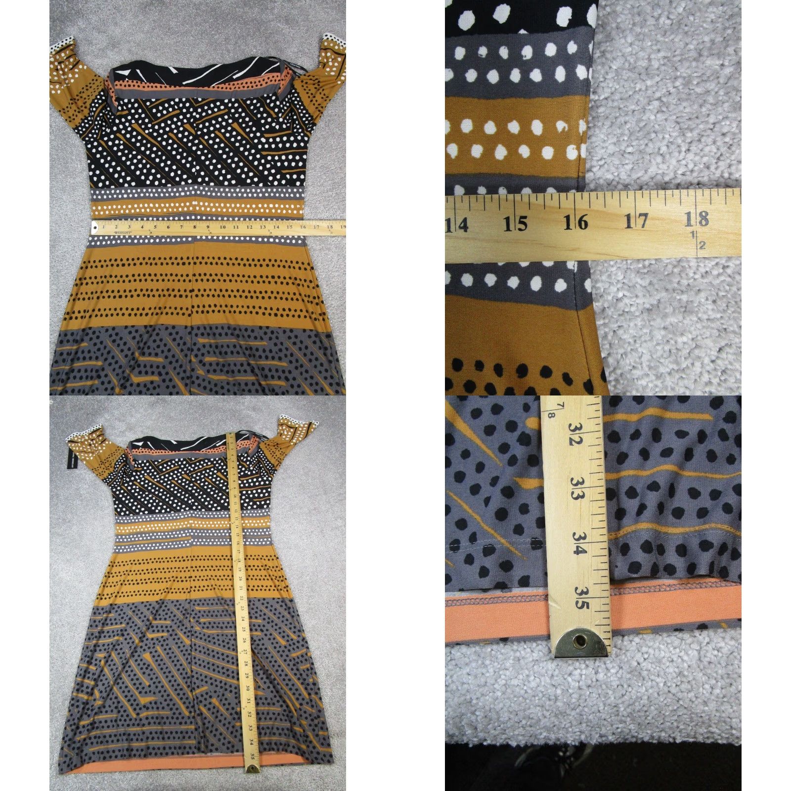 Donna Morgan Donna Morgan Dress Womens 8 Brown Black Bodycon New Size M / US 6-8 / IT 42-44 - 8 Thumbnail