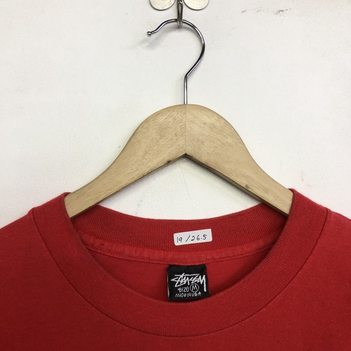 Stussy × Vintage Vintage Stussy Spellout Burly threads Double Side Tshirt Size US M / EU 48-50 / 2 - 4 Thumbnail