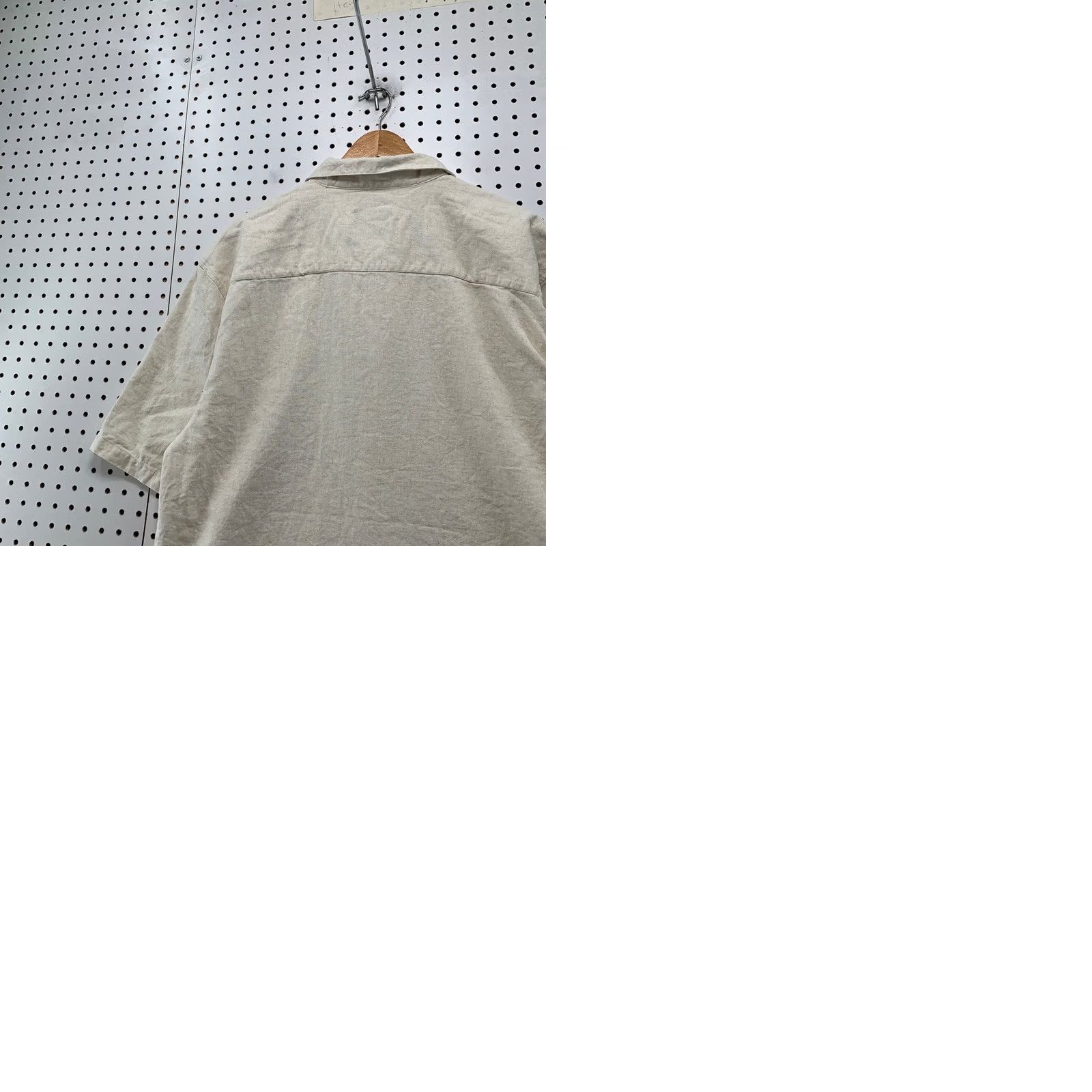 Vintage Trust Button Shirt Mens 2XL Beige Short Sleeve Pocket Linen Beach Size US XXL / EU 58 / 5 - 9 Thumbnail