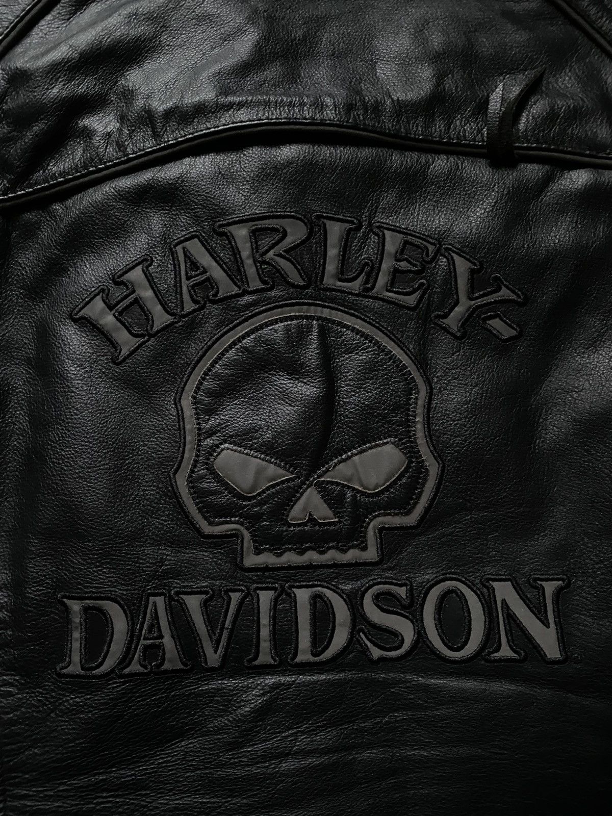 Harley Davidson Harley Davidson Willie G Skull Leather Jacket Reflective Y2K Size M / US 6-8 / IT 42-44 - 22 Thumbnail