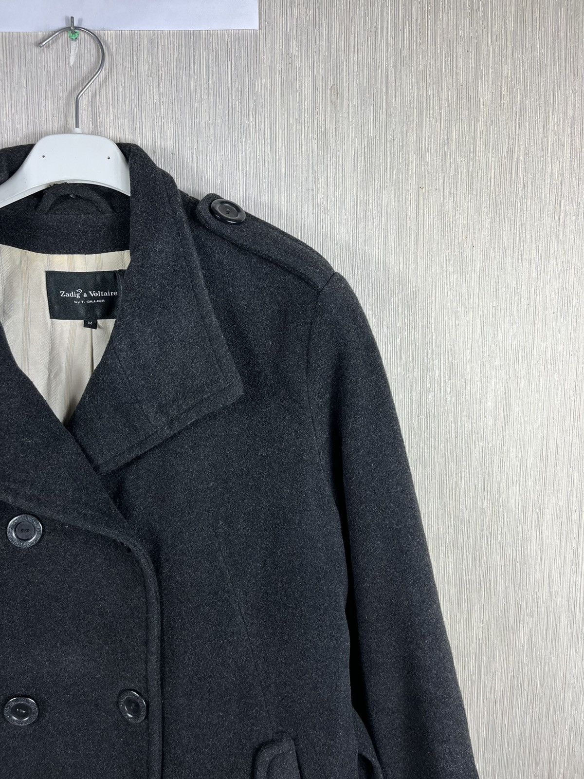 Designer × Zadig & Voltaire Zadig & Voltaire by T. Gillier double-breasted wool coat Size M / US 6-8 / IT 42-44 - 4 Thumbnail