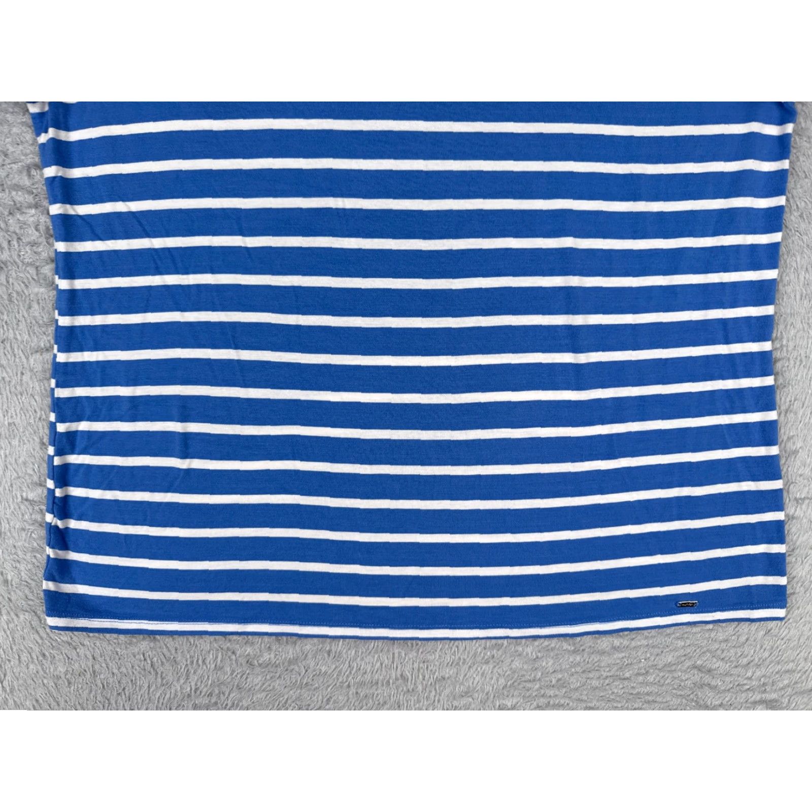 Tommy Hilfiger Tommy Hilfiger Shirt Women Adult XL Blue Striped Scoop Neck Short Sleeve Logo T-Shirt Casual Womens Size XL / US 12-14 / IT 48-50 - 5 Thumbnail