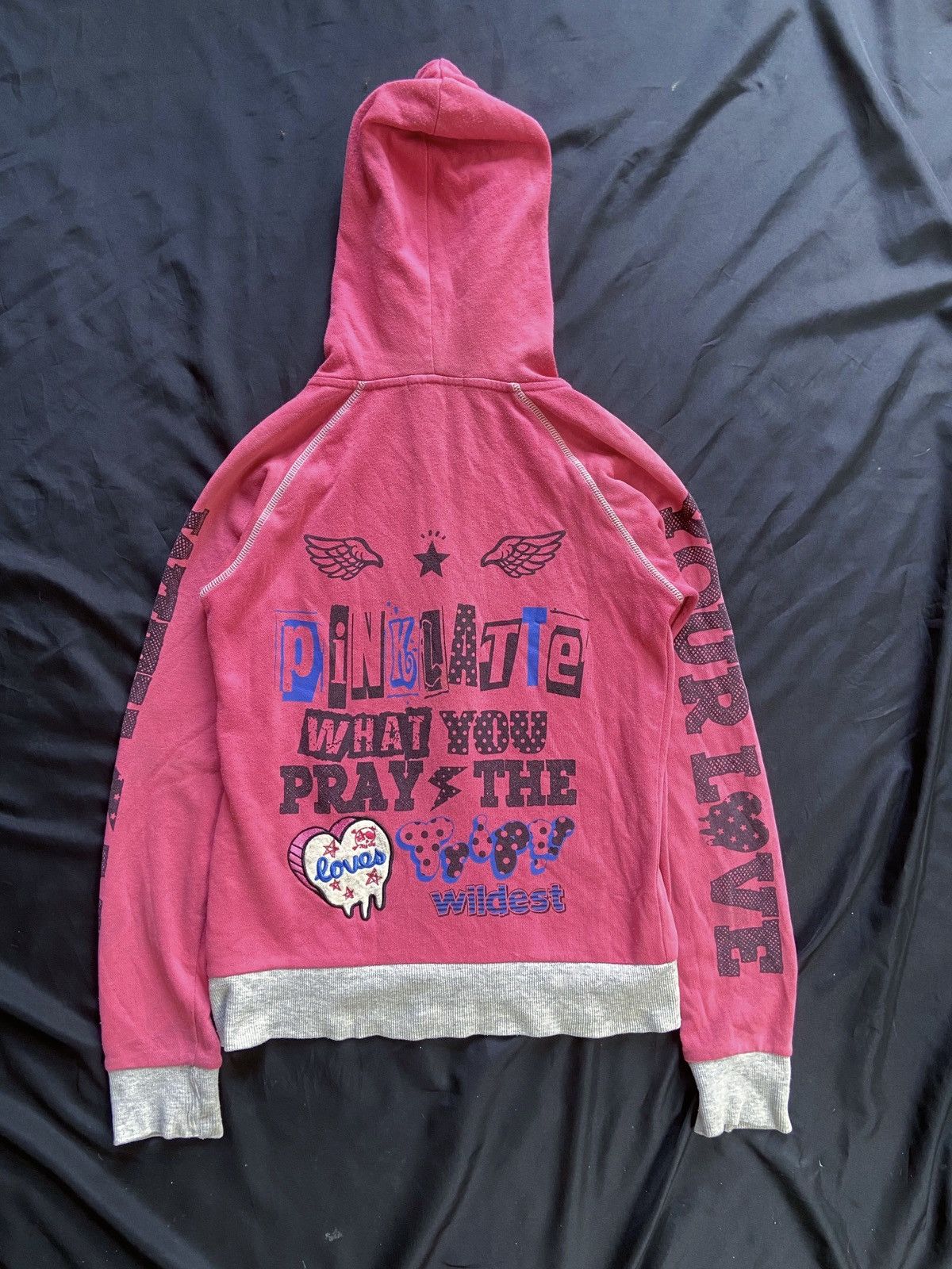 Japanese Brand YOUR LOVE WITH ME ZIP HOODIE Size US XS / EU 42 / 0 - 2 Thumbnail