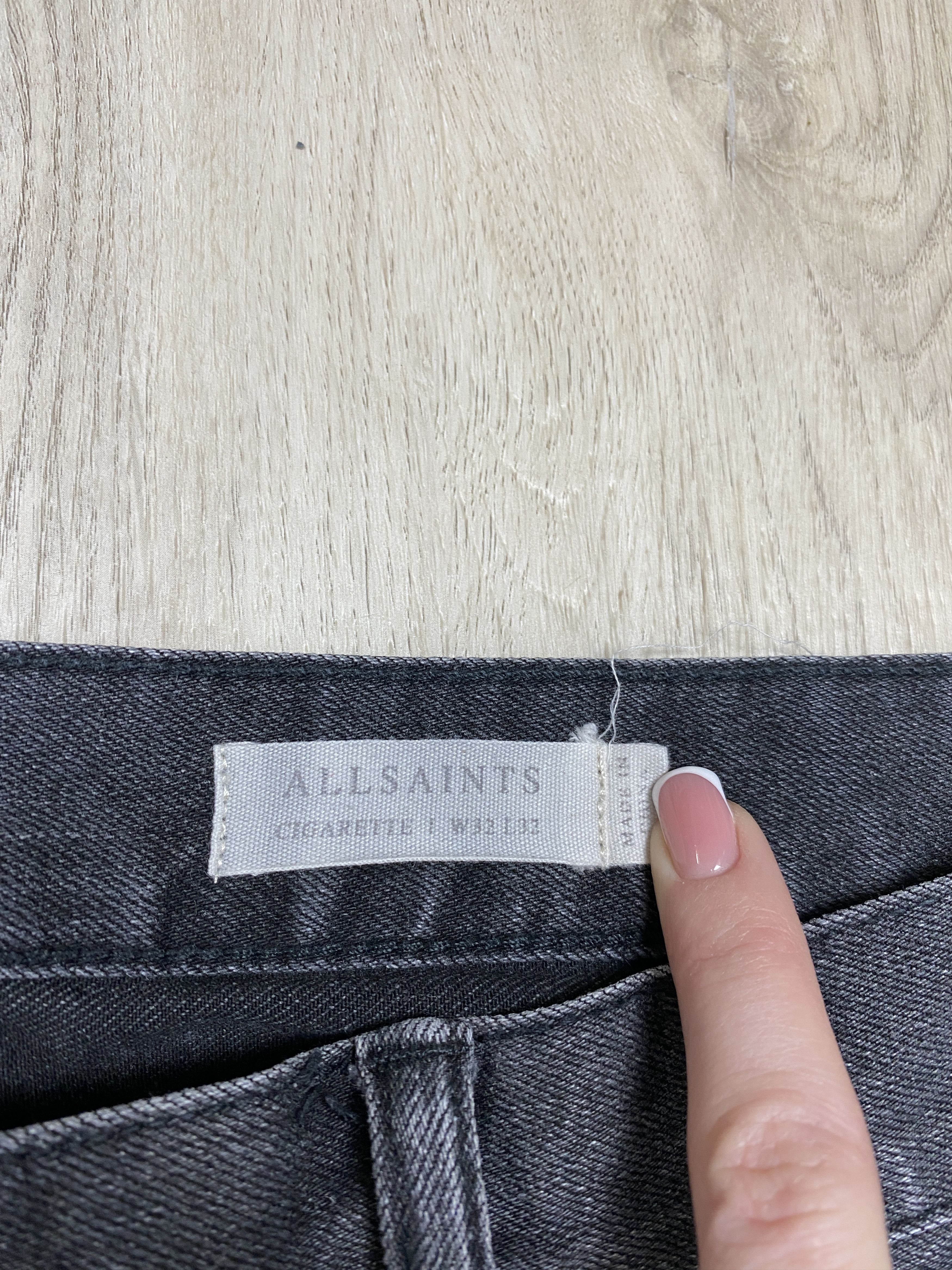 Allsaints Allsaints Grey Denim Pants Cigarette Jeans Size US 32 / EU 48 - 3 Thumbnail