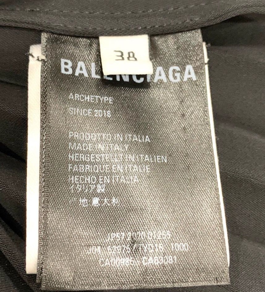 Balenciaga Balenciaga Logo belt irregular design black pleated skirt Size 38" / US 16 / IT 52 - 6 Thumbnail
