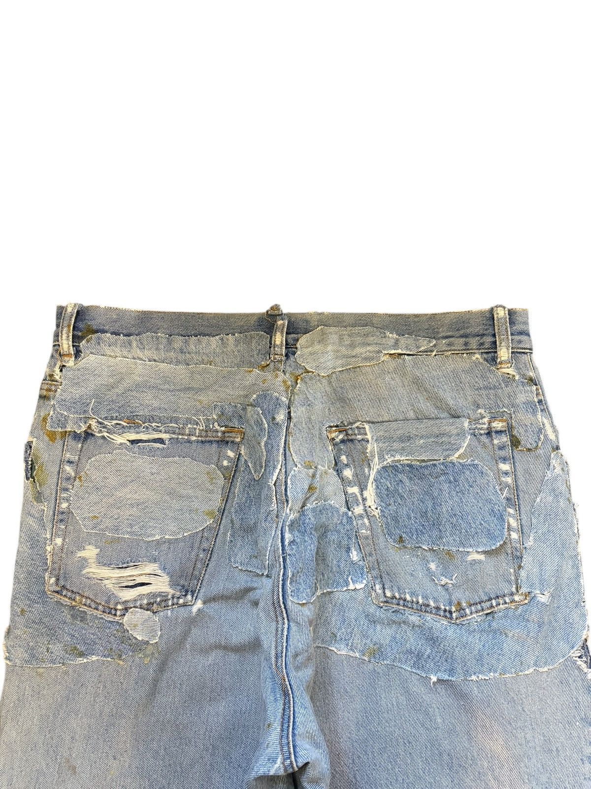 Marithe + Francois Girbaud Vintage Scandia Woods Patch Distress Baggy Jeans Size US 34 / EU 50 - 4 Thumbnail