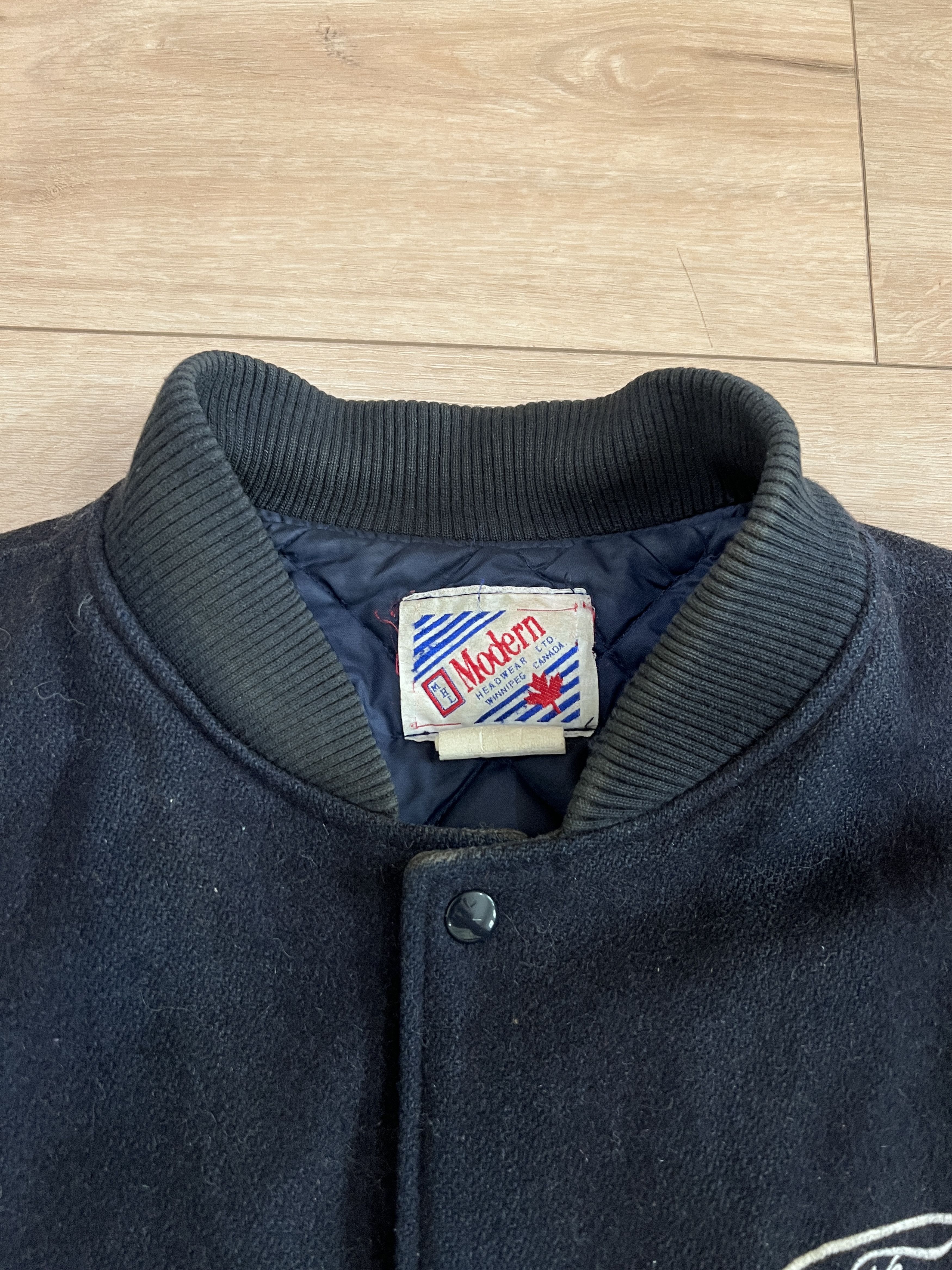 Ford Vintage Ford Explorer Navy Blue Padded Varsity Jacket Size US XL / EU 56 / 4 - 3 Thumbnail