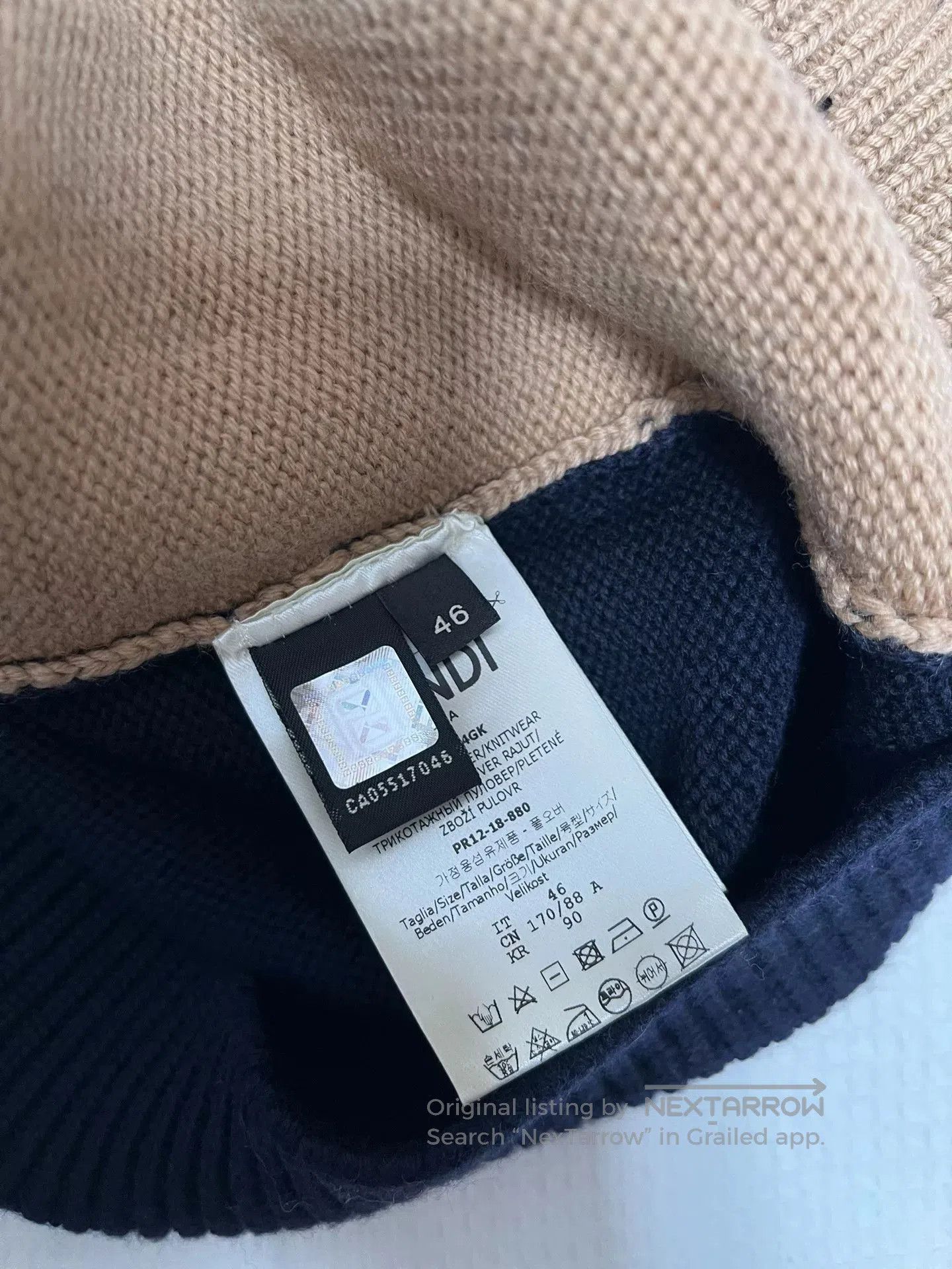 Fendi Fendi Patchwork Sweater Size 46. Size US S / EU 44-46 / 1 - 5 Thumbnail