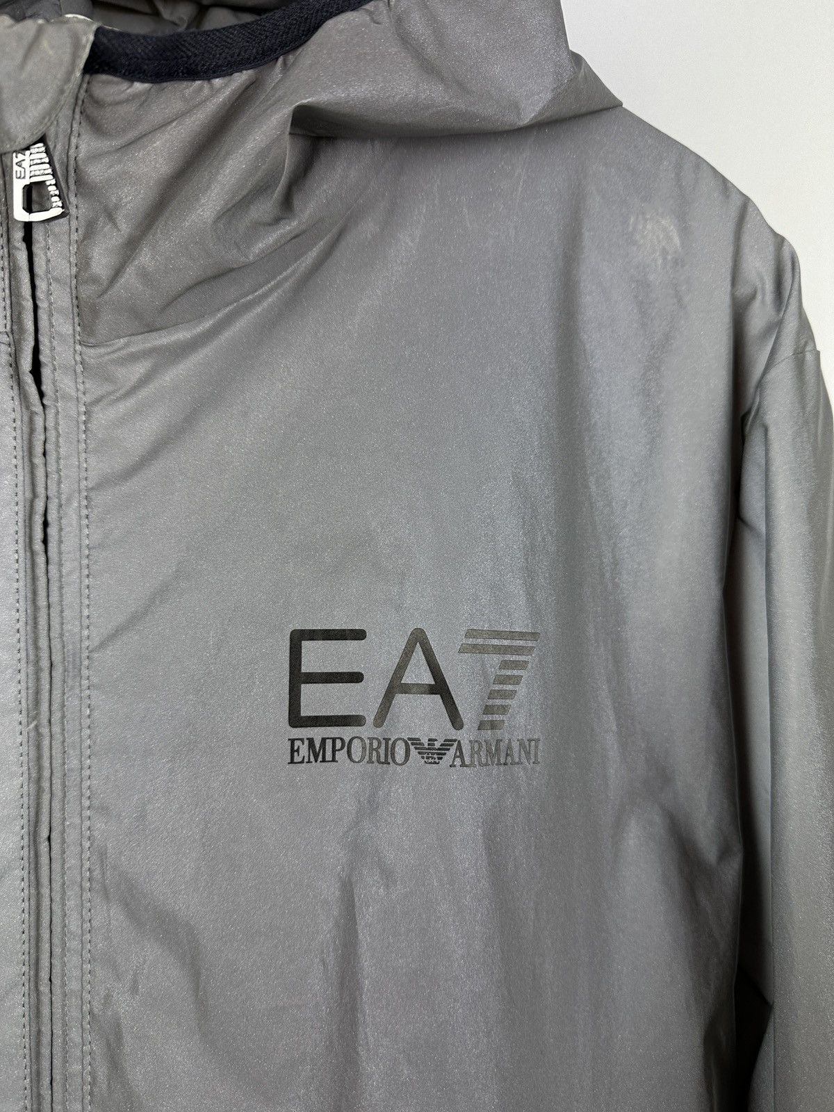 Armani × Emporio Armani Emporio Armani Reflective Zip Up Jacket Size US L / EU 52-54 / 3 - 11 Thumbnail