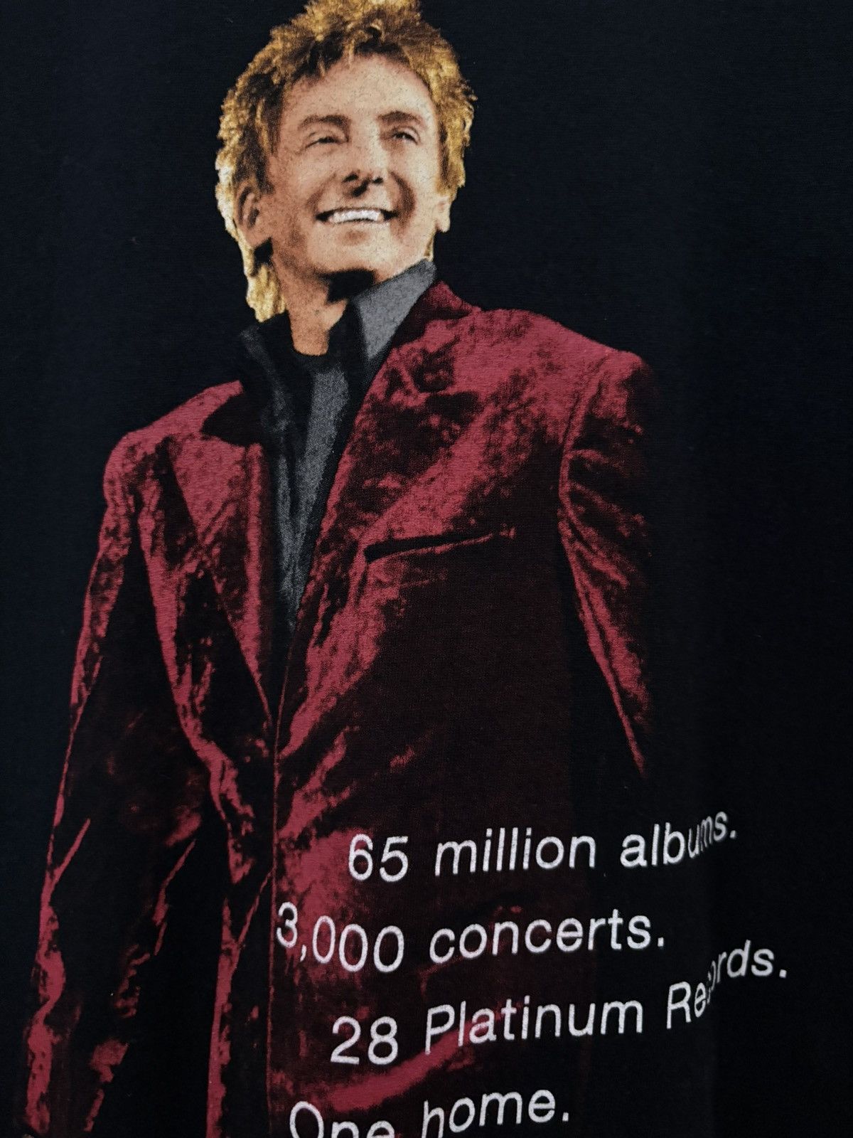 Vintage 00’s Barry Manilow Vintage Las Vegas Tee Shirt Size US L / EU 52-54 / 3 - 4 Thumbnail
