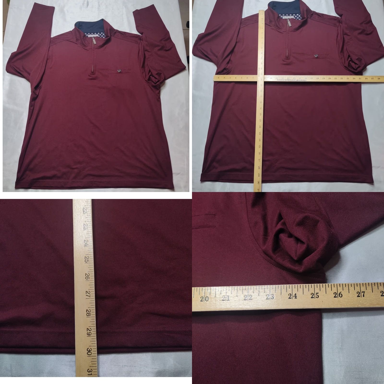 Vintage AGE OF WISDOM Men 2XL Burgundy 1/4 Zip Pullover Shirt Shirt Mens 2XL Burgundy 1/4 Zip Pullover Shirt Size US XXL / EU 58 / 5 - 8 Thumbnail