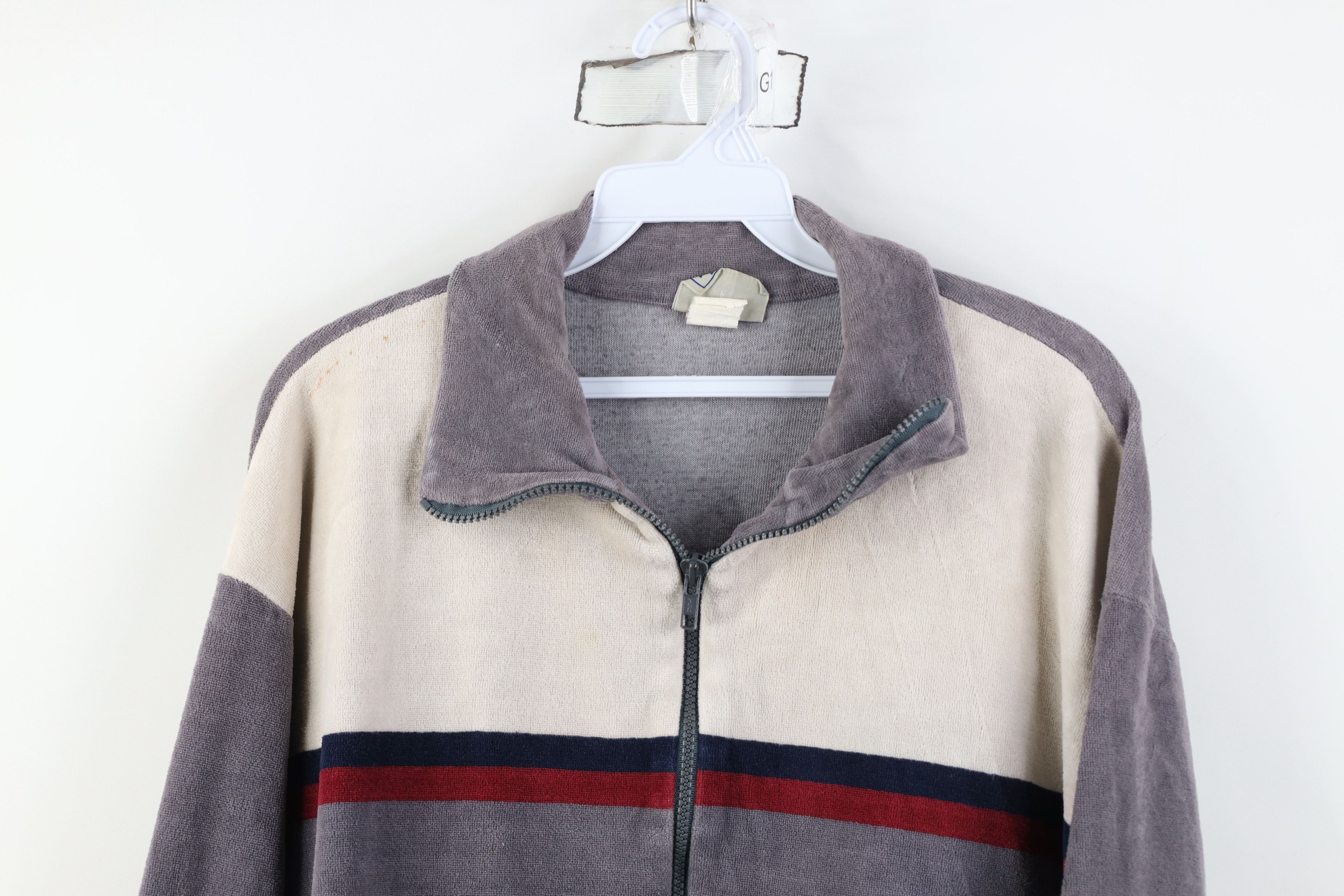 Vintage Vintage 70s Streetwear Boxy Fit Velour Track Jacket USA Size US XL / EU 56 / 4 - 2 Thumbnail