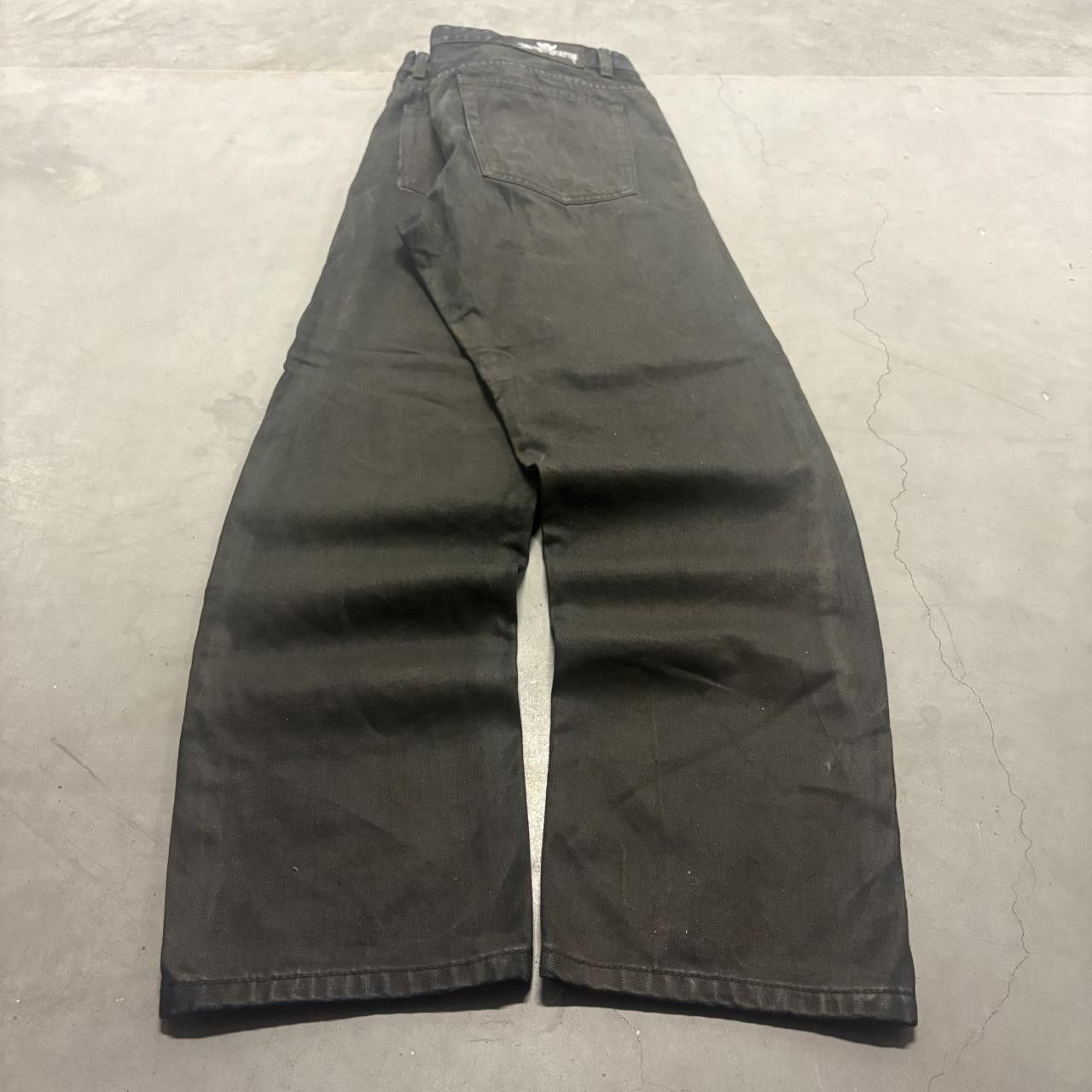 Vintage Crazy Vintage Y2K/2000s Baggy Jewel House Black and Blue Accent Luxury Streetwear Denim Jeans! Size US 36 / EU 52 - 4 Thumbnail
