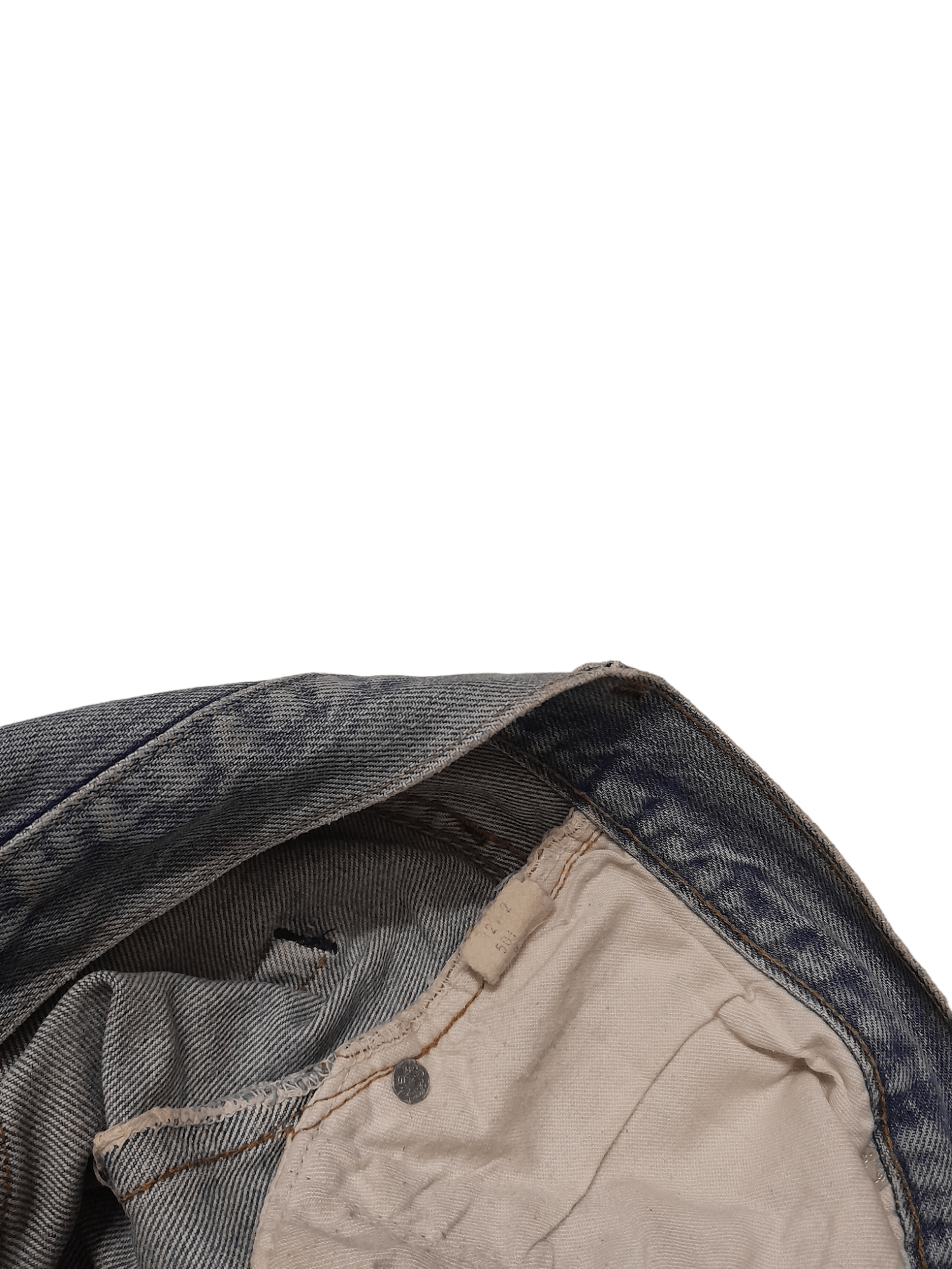 Levi's 80s Levis 501 Selvedge USA Stamped #6 Denim (J6) waist 28 Size US 28 / EU 44 - 7 Thumbnail