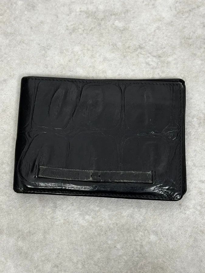 Roberto Cavalli 2000s Cavalli Black Crocodile Effect Leather Wallet Size ONE SIZE - 2 Thumbnail