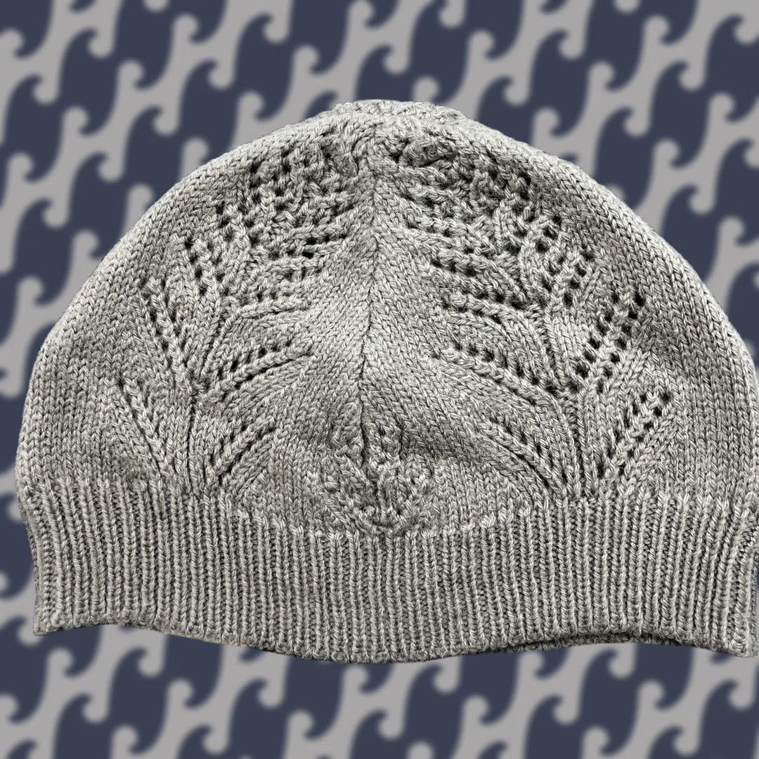 Vintage MANESTRALE Womens Beanie One Size Merino Wool Alpaca Blend Gray Beanie Women Knit Thermal Vintage? No Size ONE SIZE - 1 Thumbnail