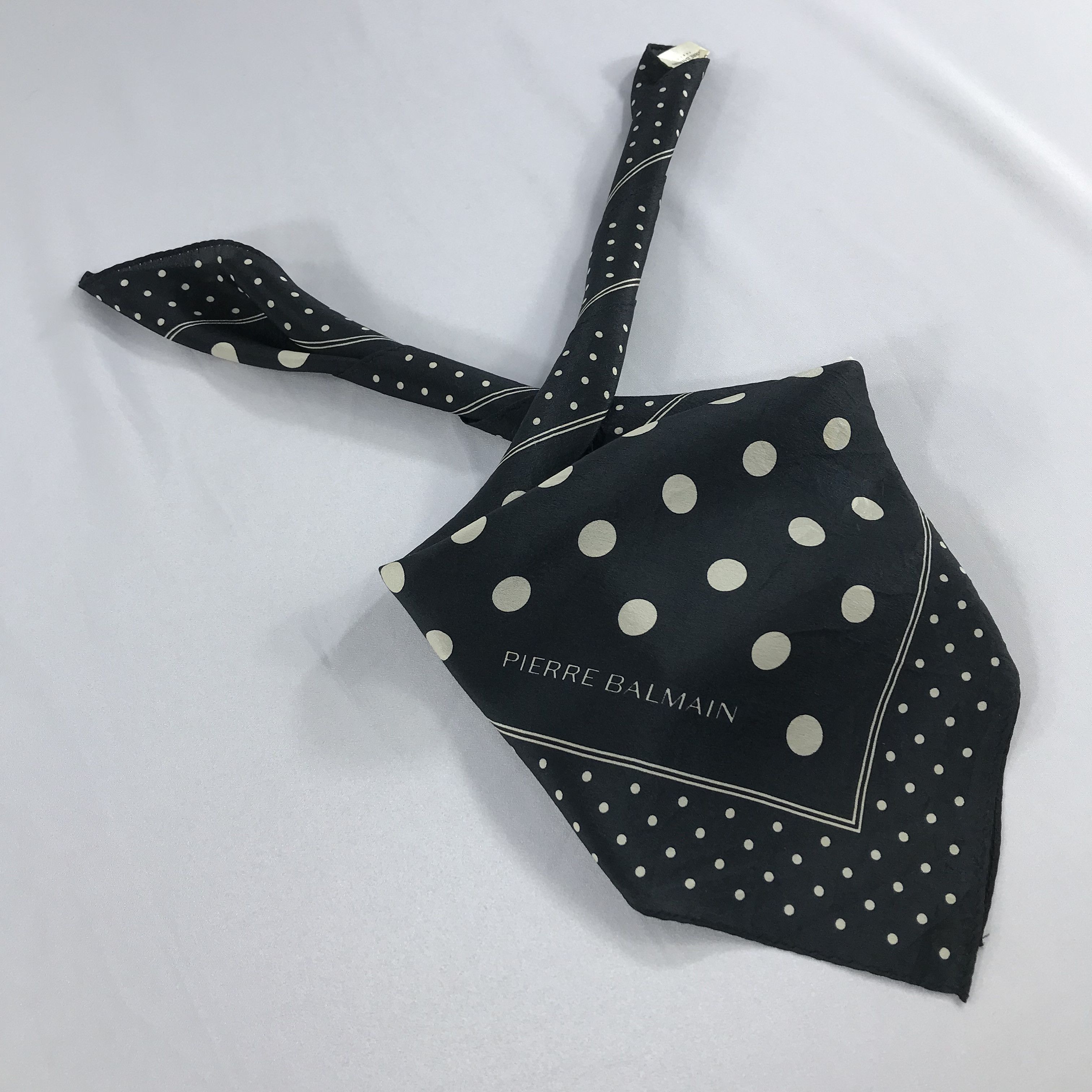Pierre Balmain × Vintage Pierre Balmain Bandana / Handkerchief / Neckerchief - S2420 Size ONE SIZE - 4 Thumbnail